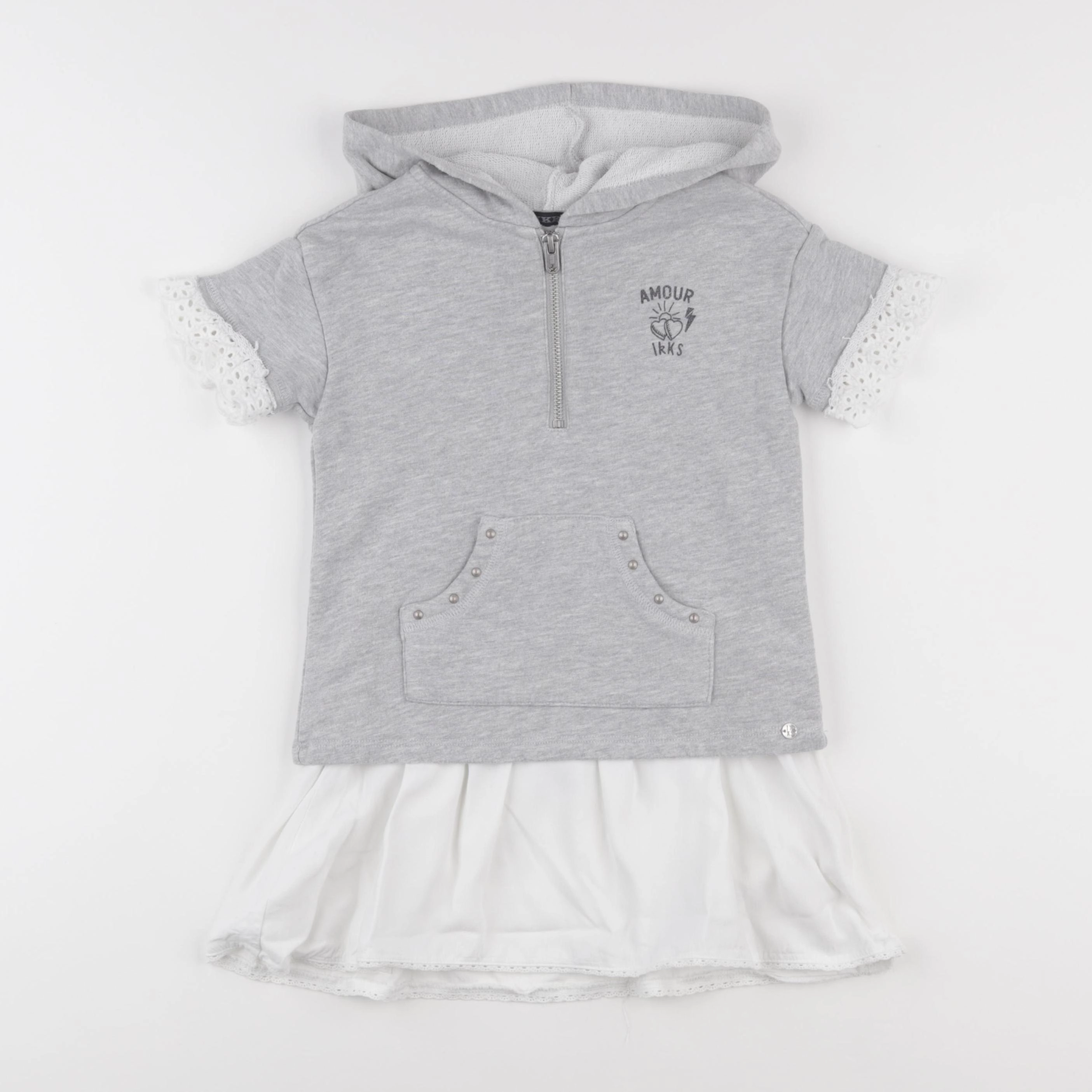IKKS - robe gris - 4 ans