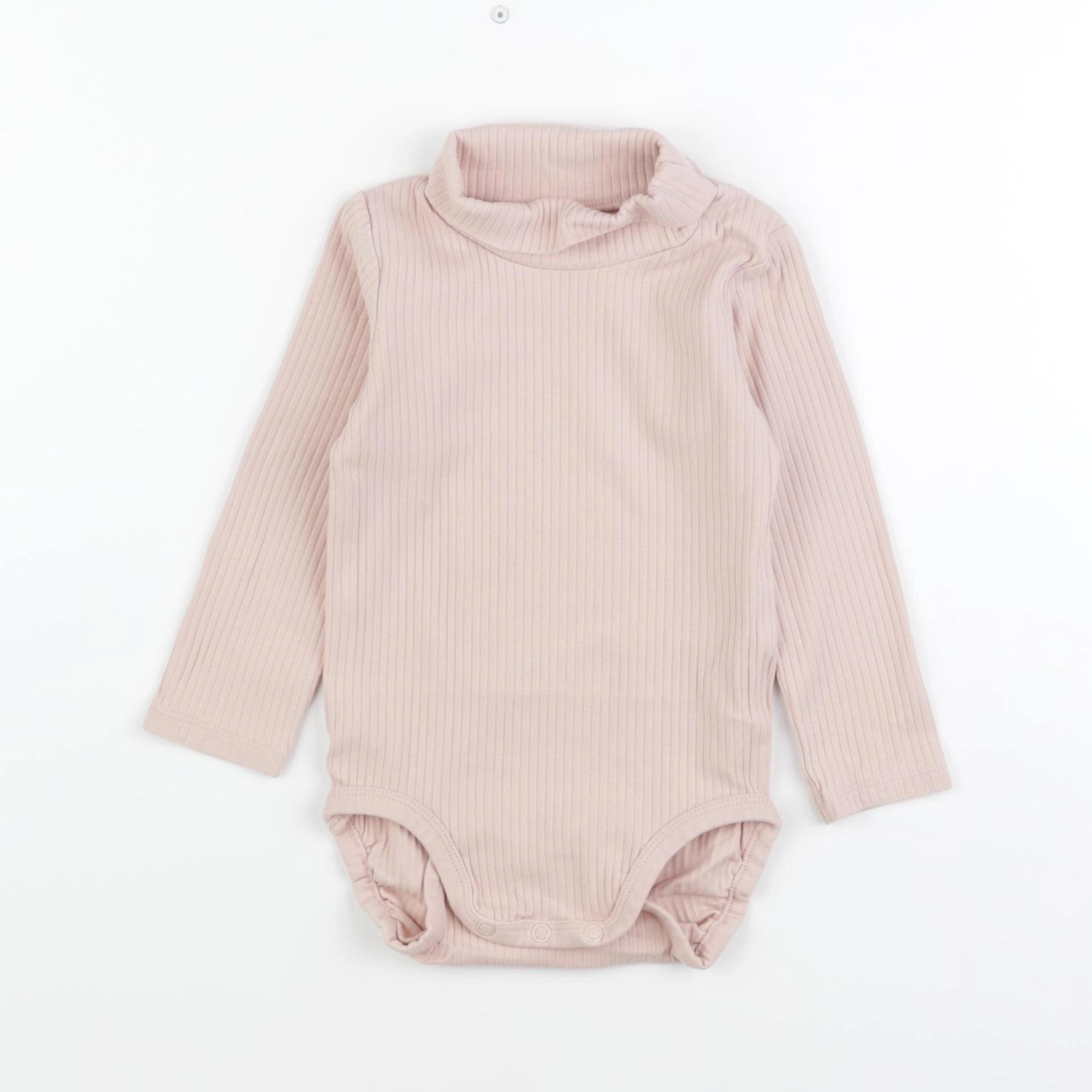 H&M - body à col rose - 18 mois