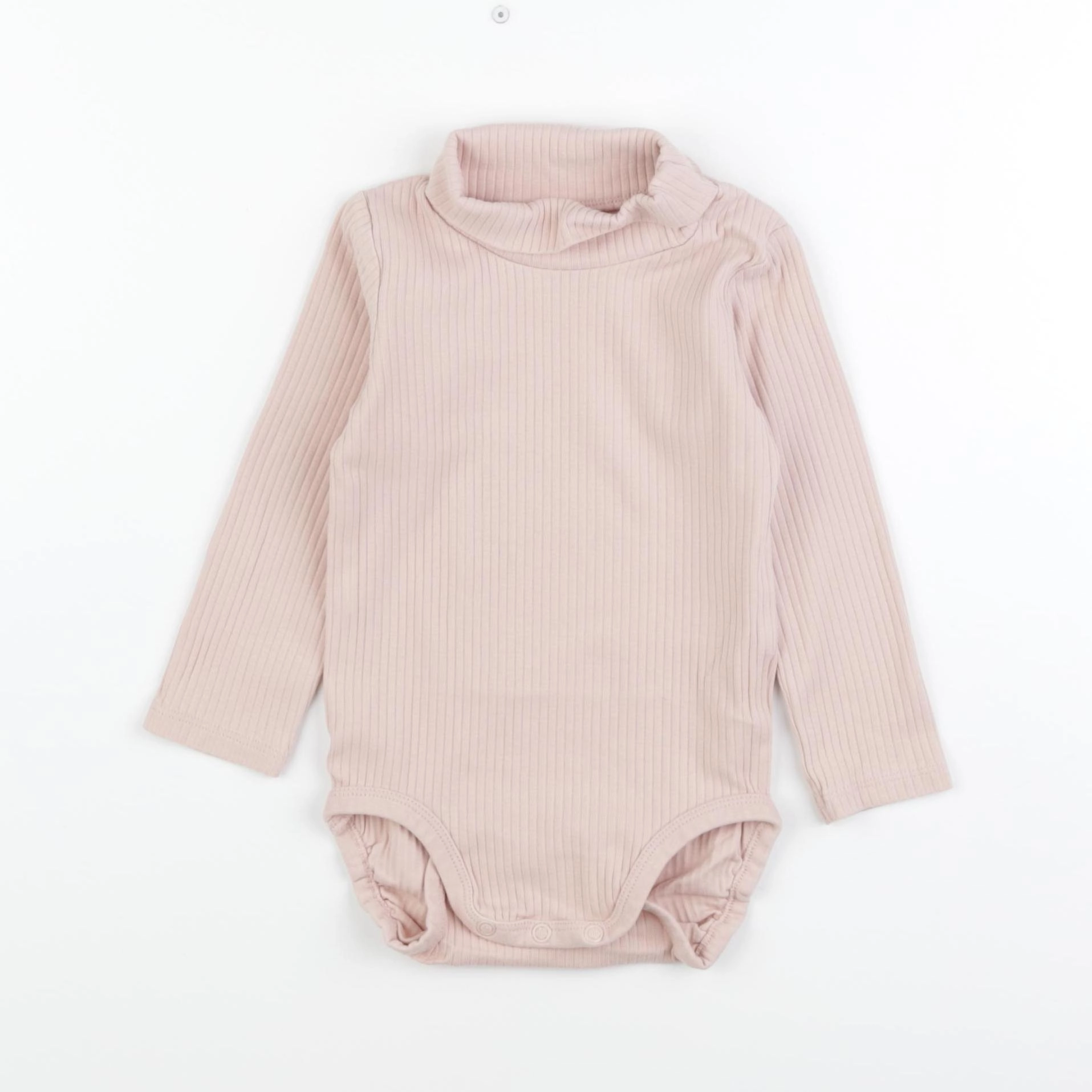 H&M - body à col rose - 18 mois
