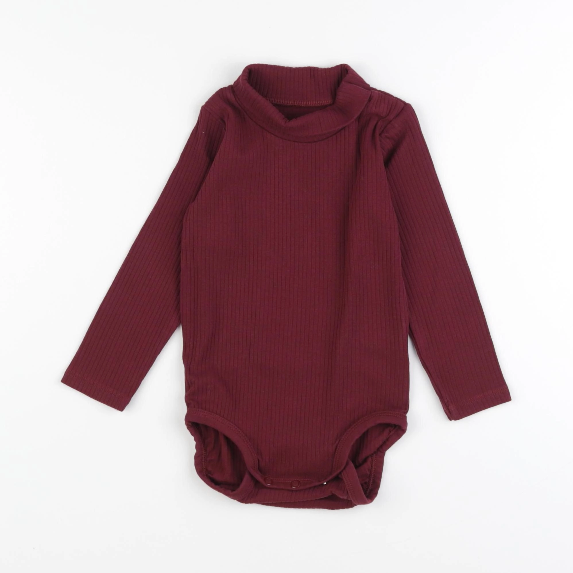 H&M - body à col violet - 18 mois