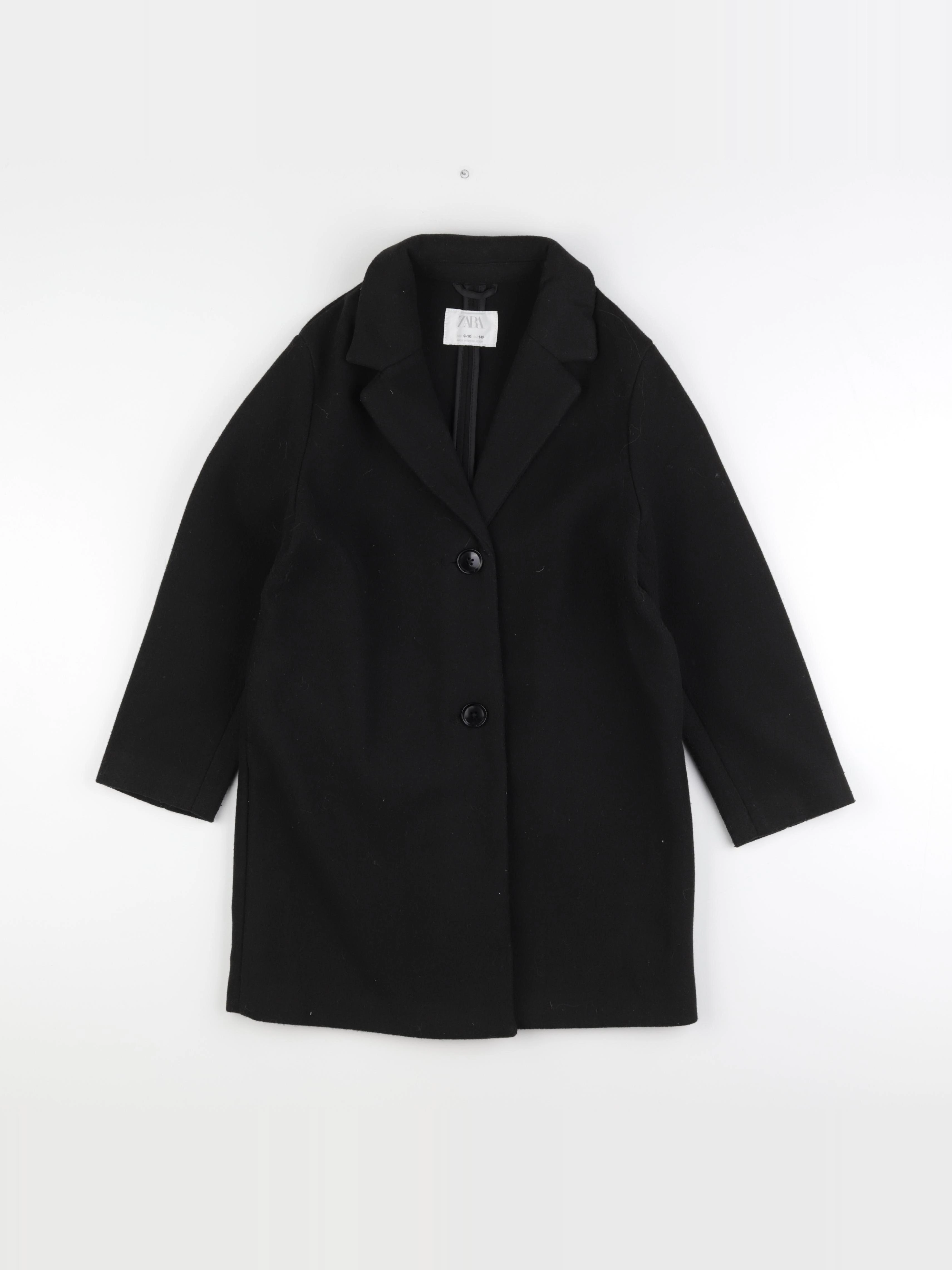 Zara - manteau noir - 9/10 ans