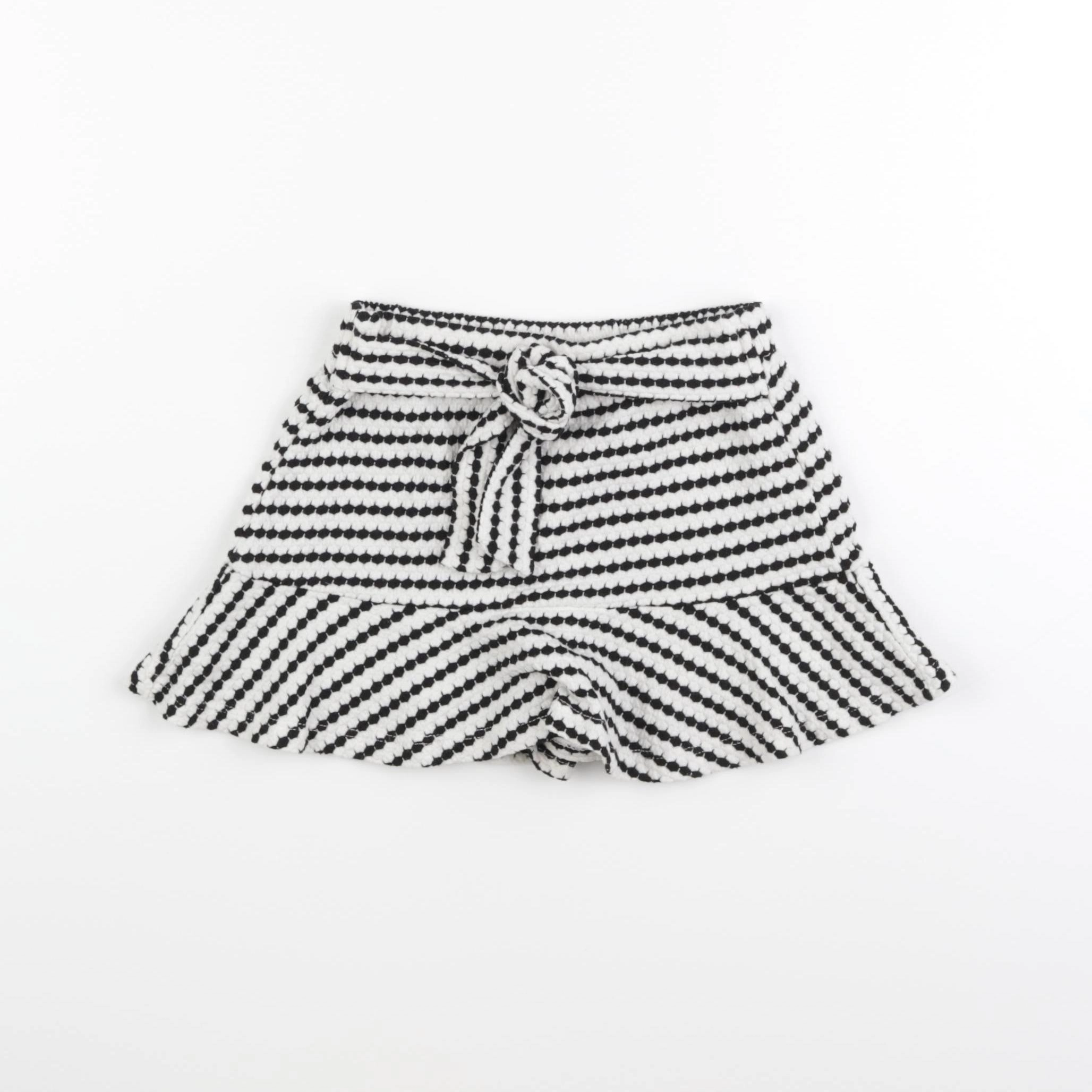Zara - jupe blanc, noir - 6 ans