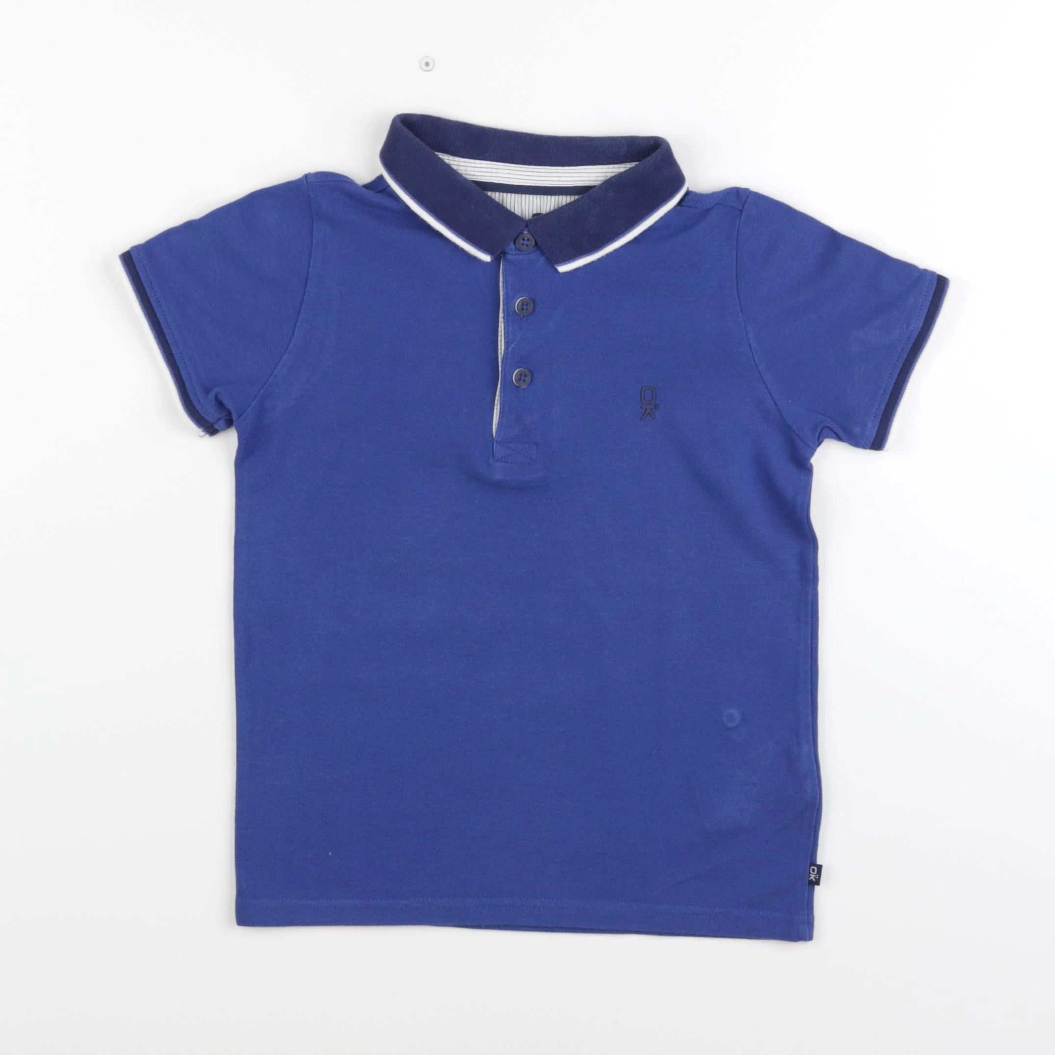 Okaidi - polo bleu - 6 ans