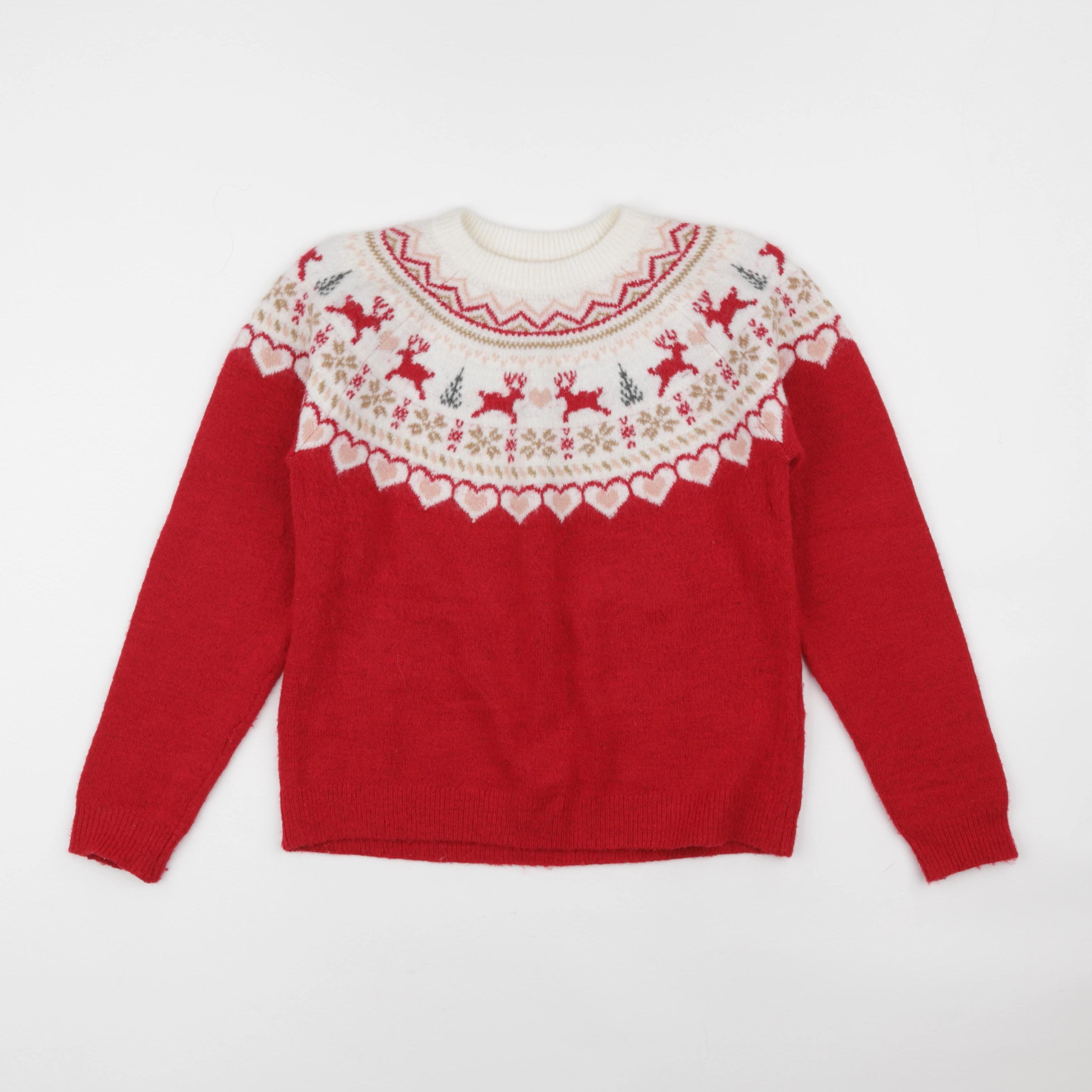 Vertbaudet - pull rouge - 10 ans