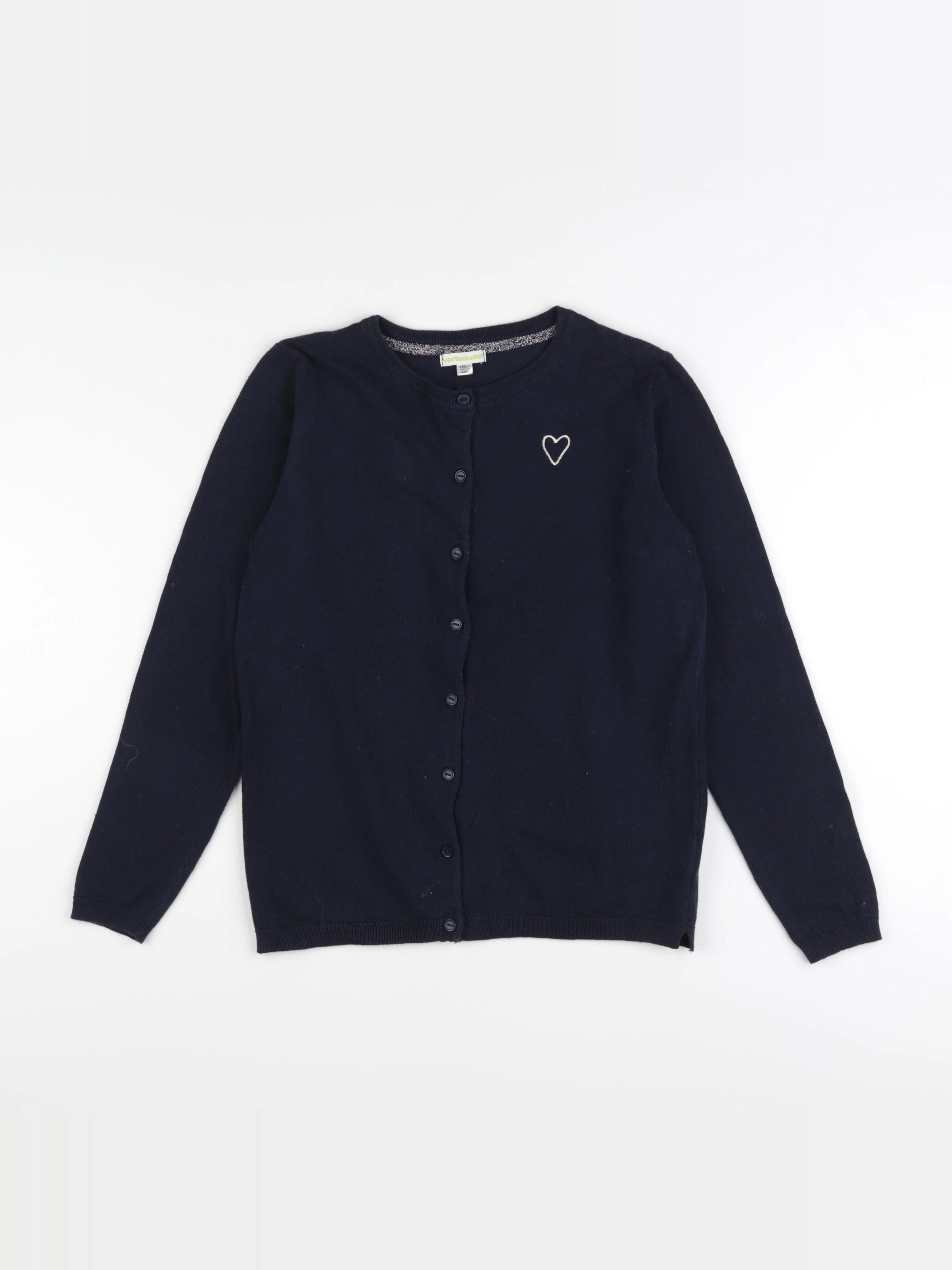 Vertbaudet - gilet bleu - 14 ans