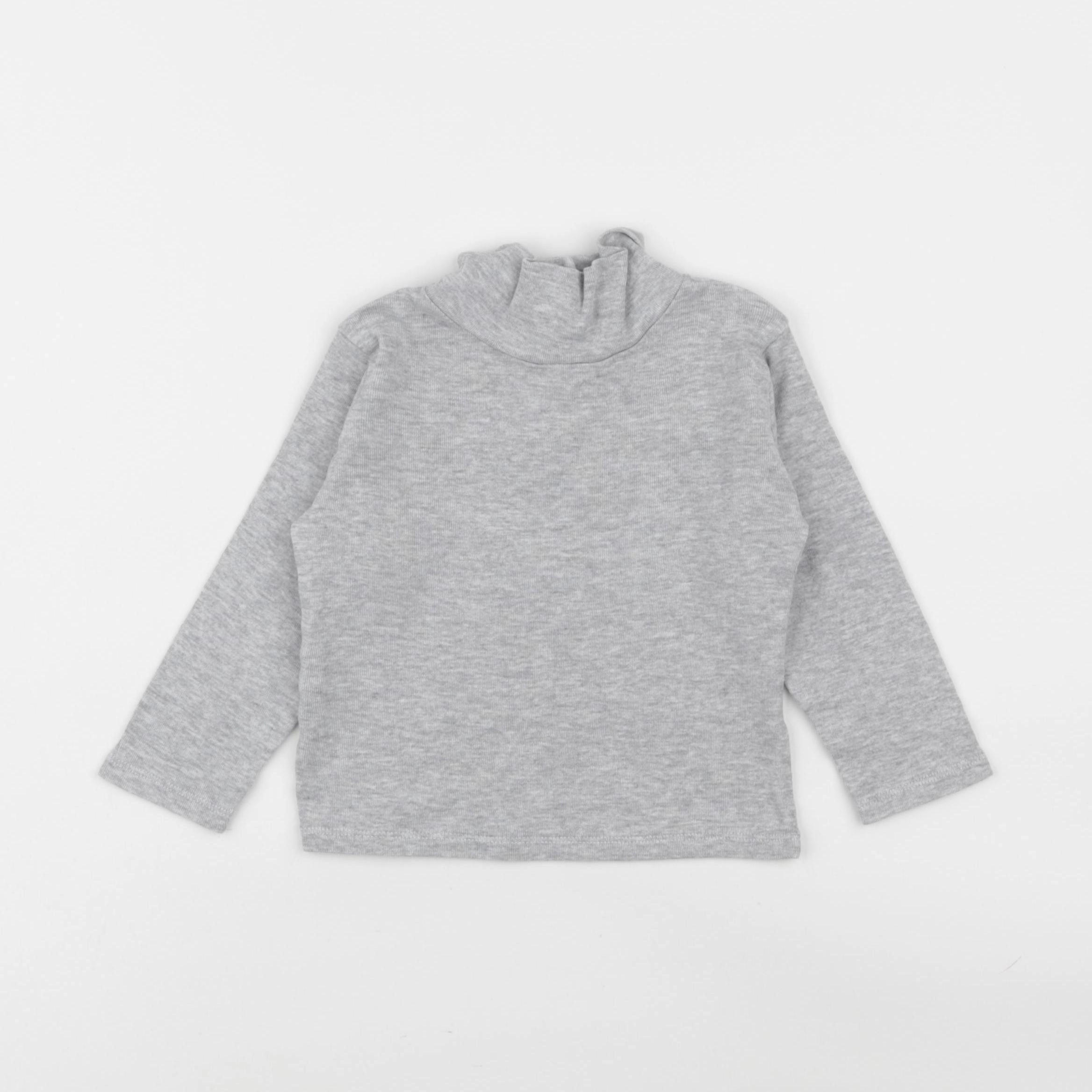 Vertbaudet - sous-pull gris - 2 ans