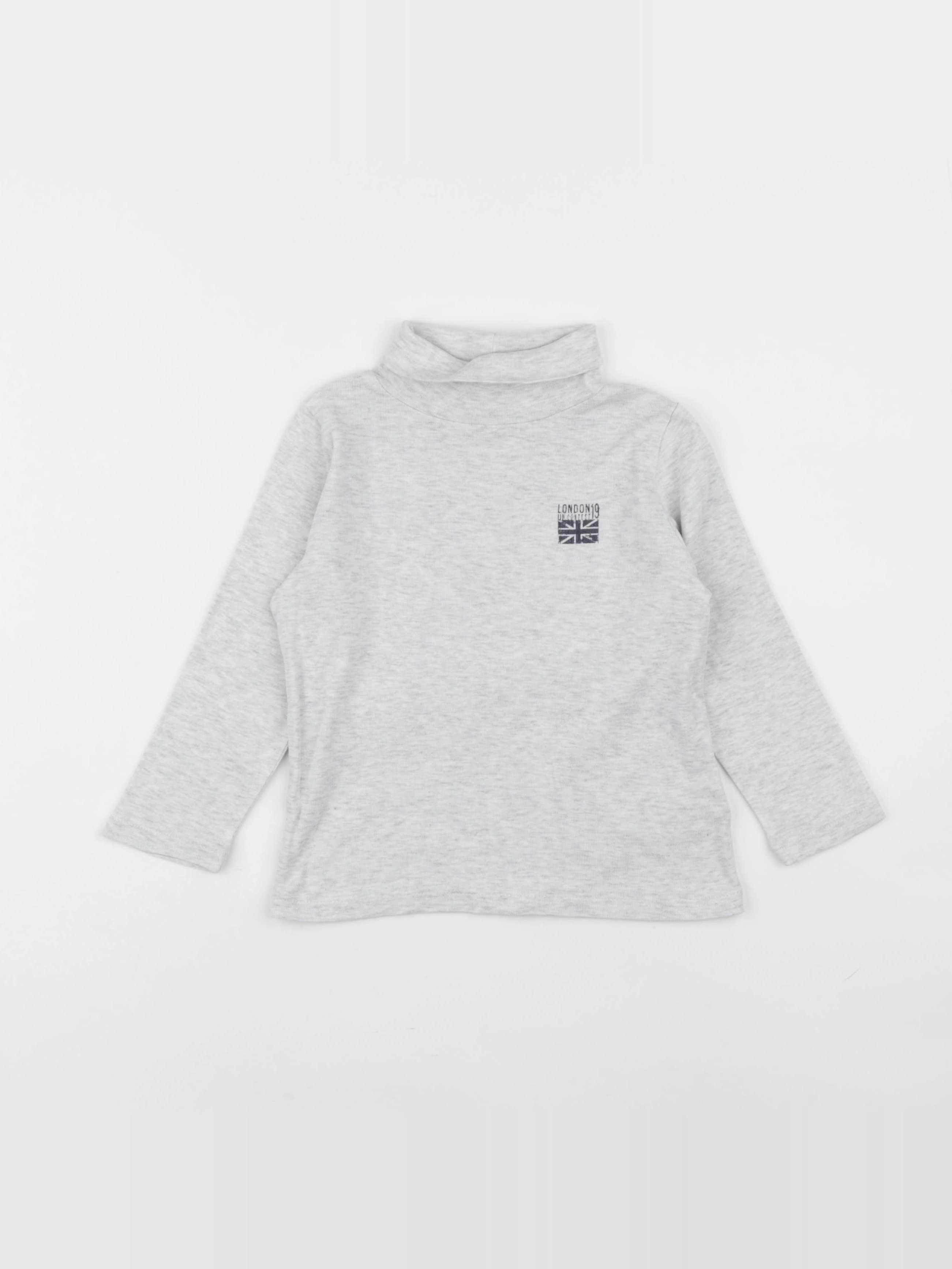 Vertbaudet - sous-pull gris - 4 ans