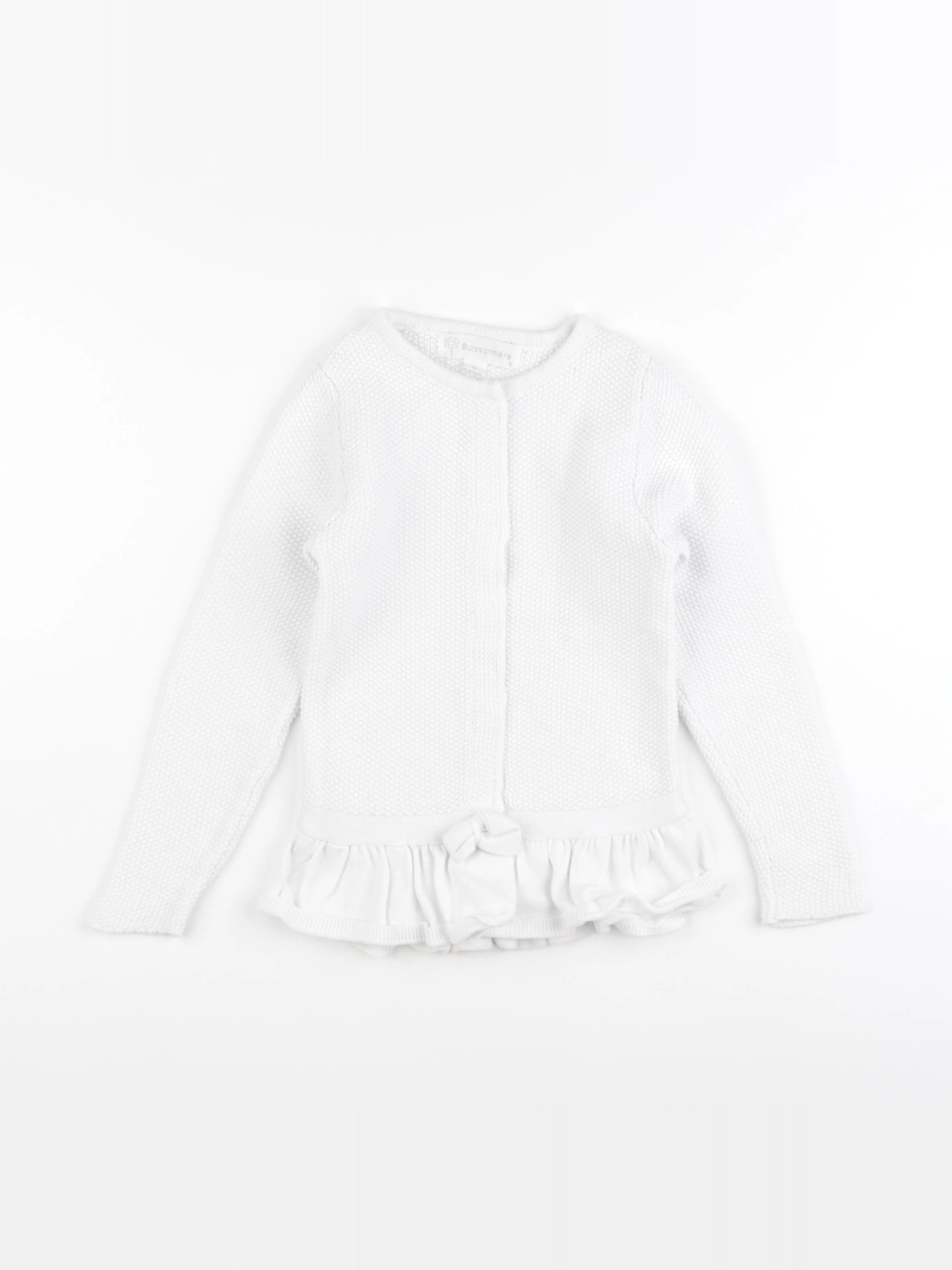 Buissonnière - gilet blanc - 6 ans