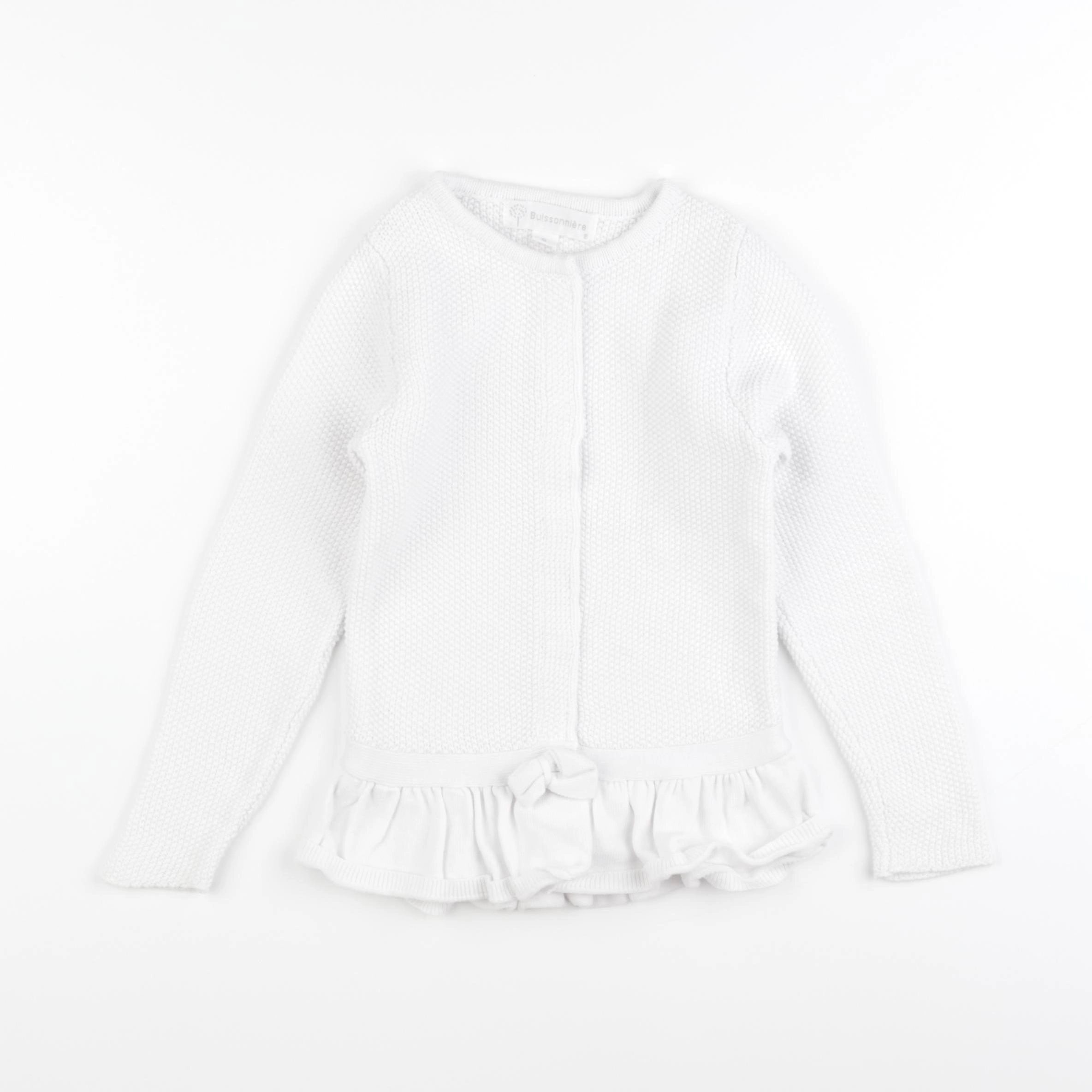 Buissonnière - gilet blanc - 6 ans