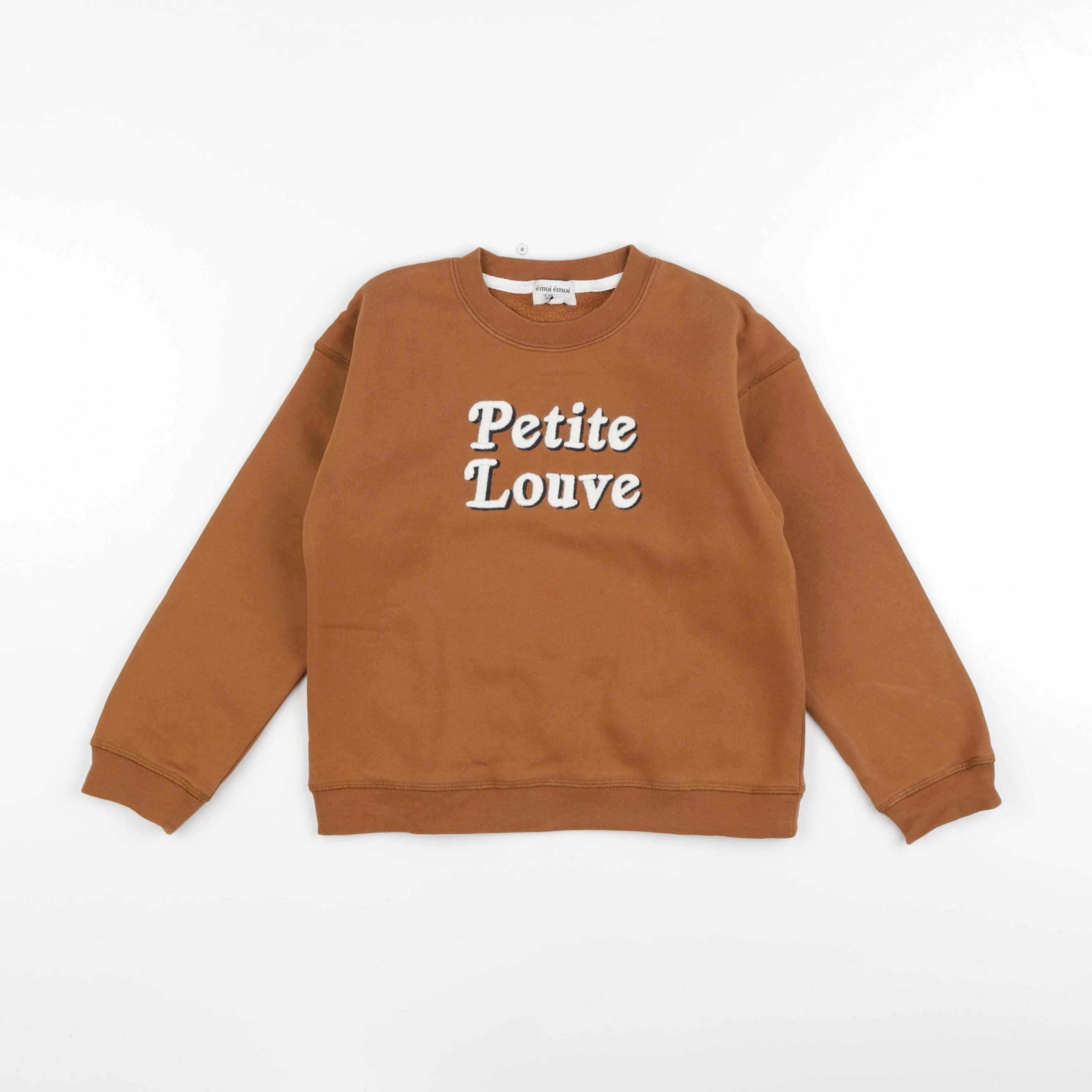 Emoi emoi - sweat marron - 6 ans