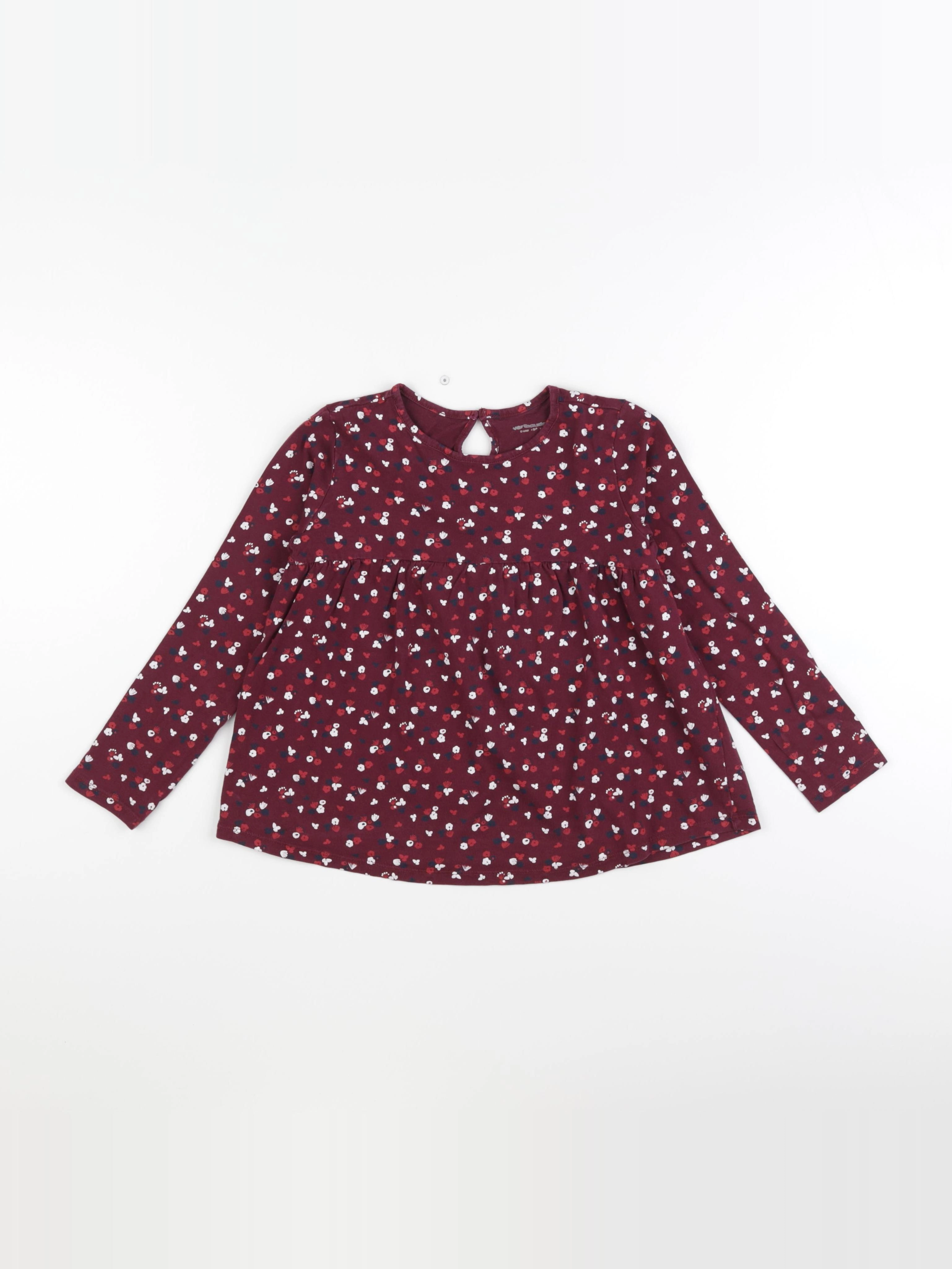 Vertbaudet - blouse rouge - 6 ans