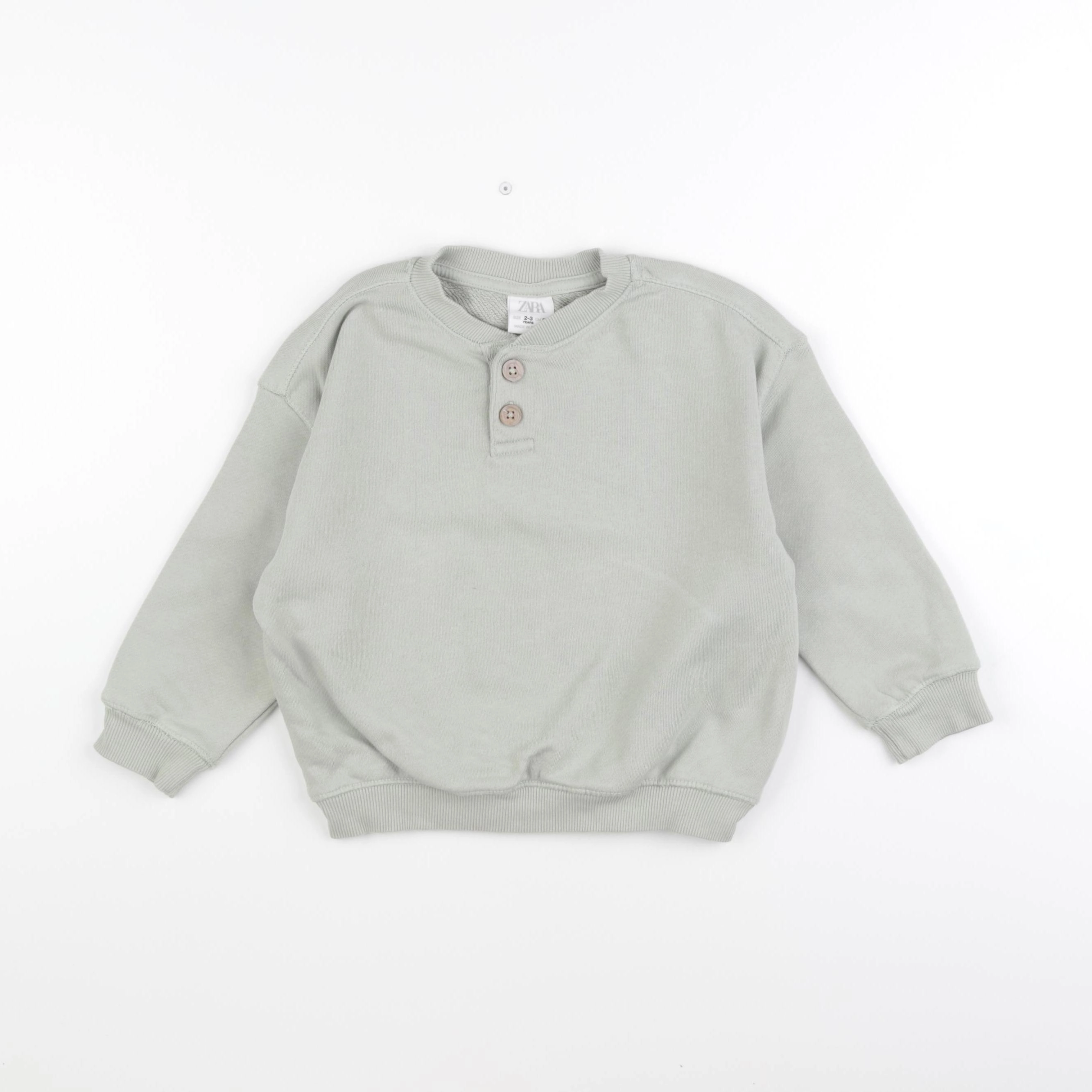 Zara - sweat vert - 2/3 ans
