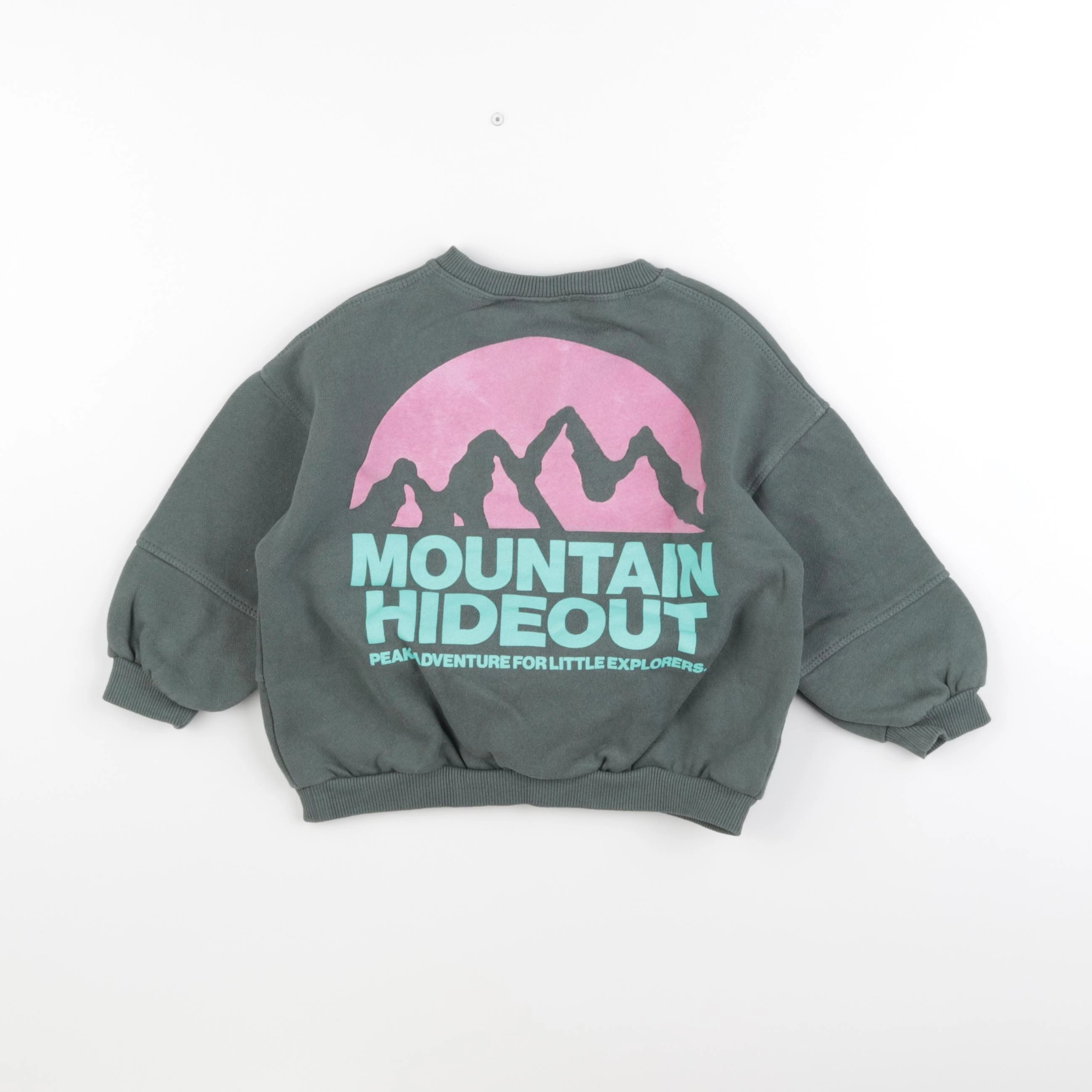Zara - sweat imprimé au dos multicolore - 4 ans