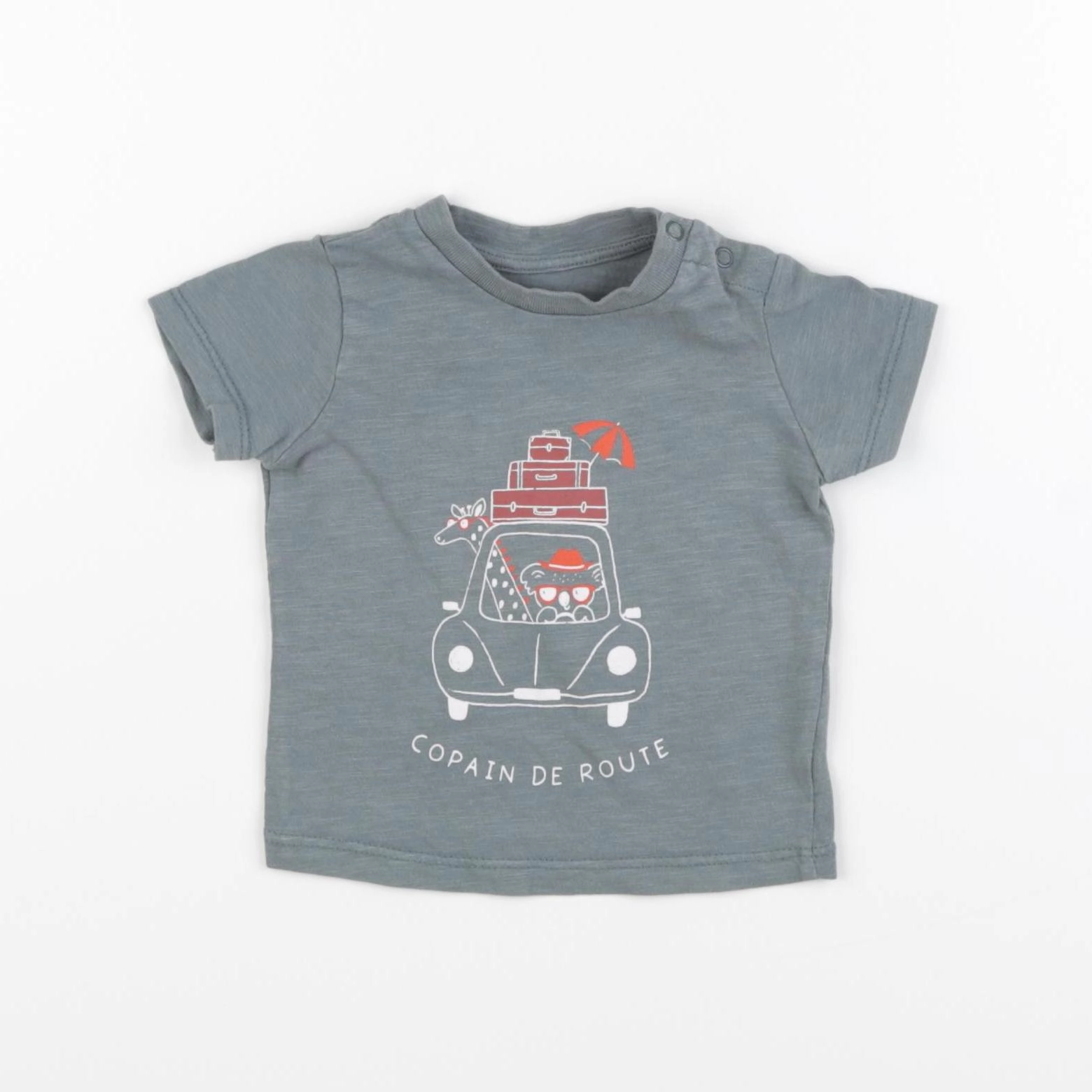 Vertbaudet - tee-shirt multicolore - 3 mois