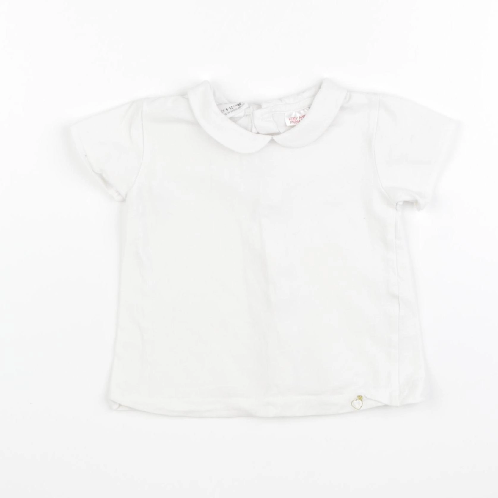 Zara - tee-shirt blanc - 9/12 mois