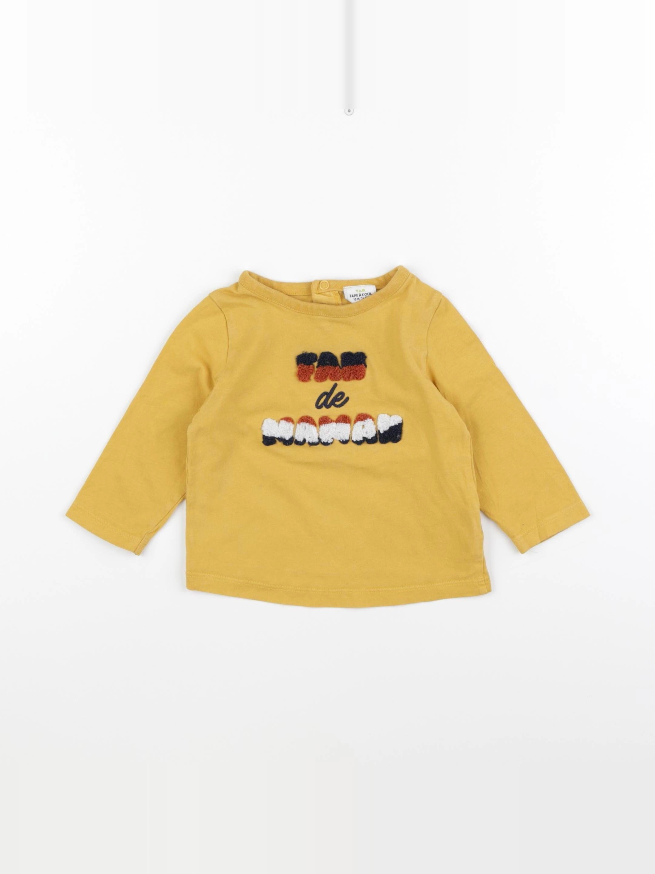 Tape à l'oeil - tee-shirt jaune - 12 mois