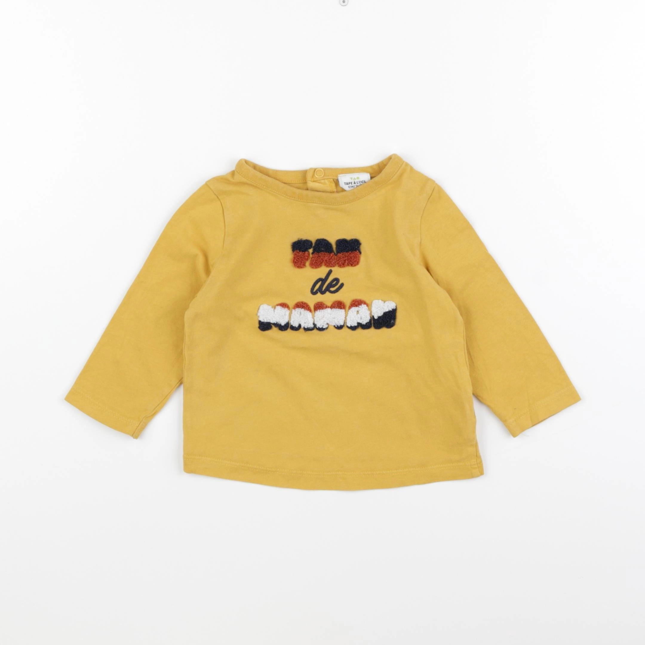 Tape à l'oeil - tee-shirt jaune - 12 mois
