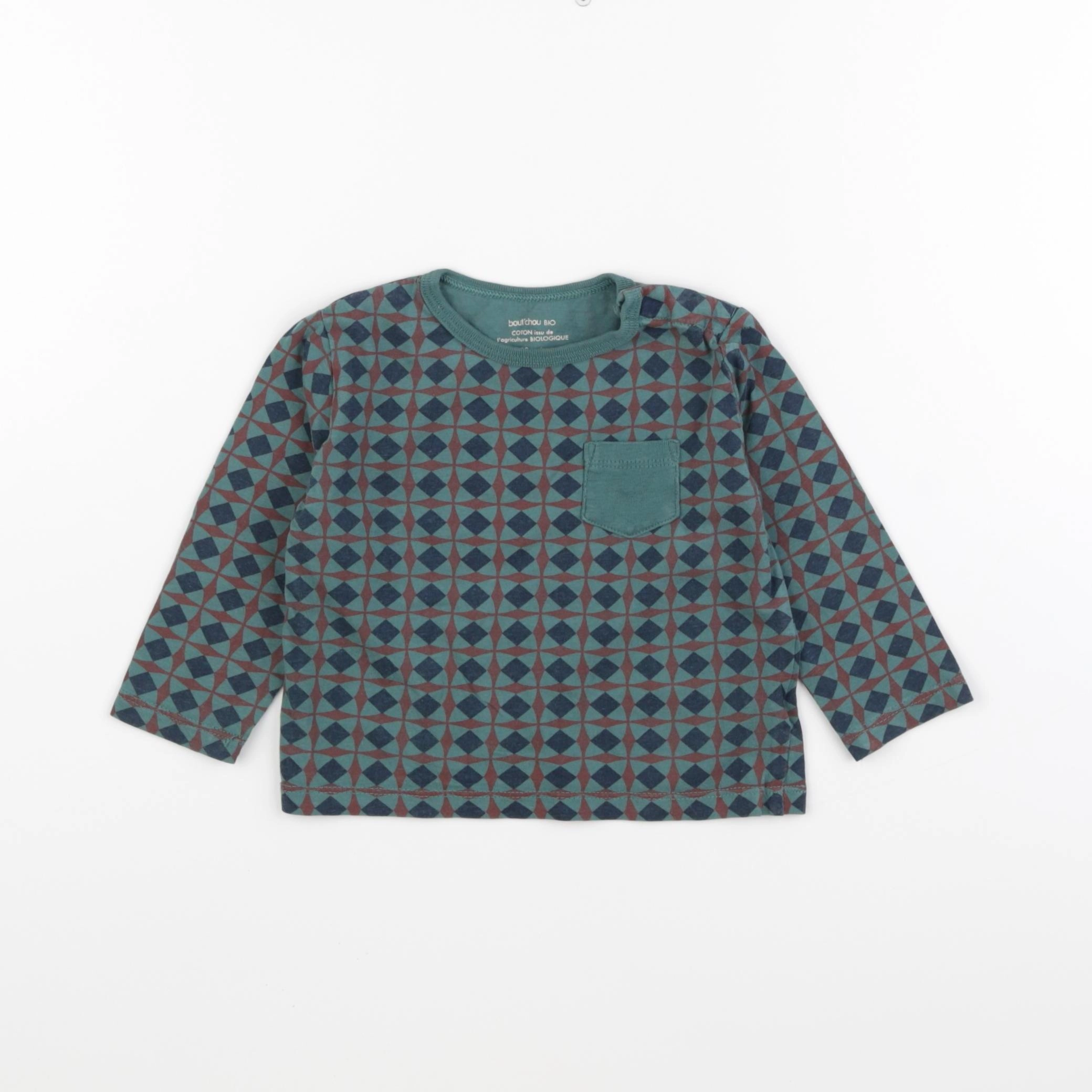 Boutchou - tee-shirt vert - 12 mois