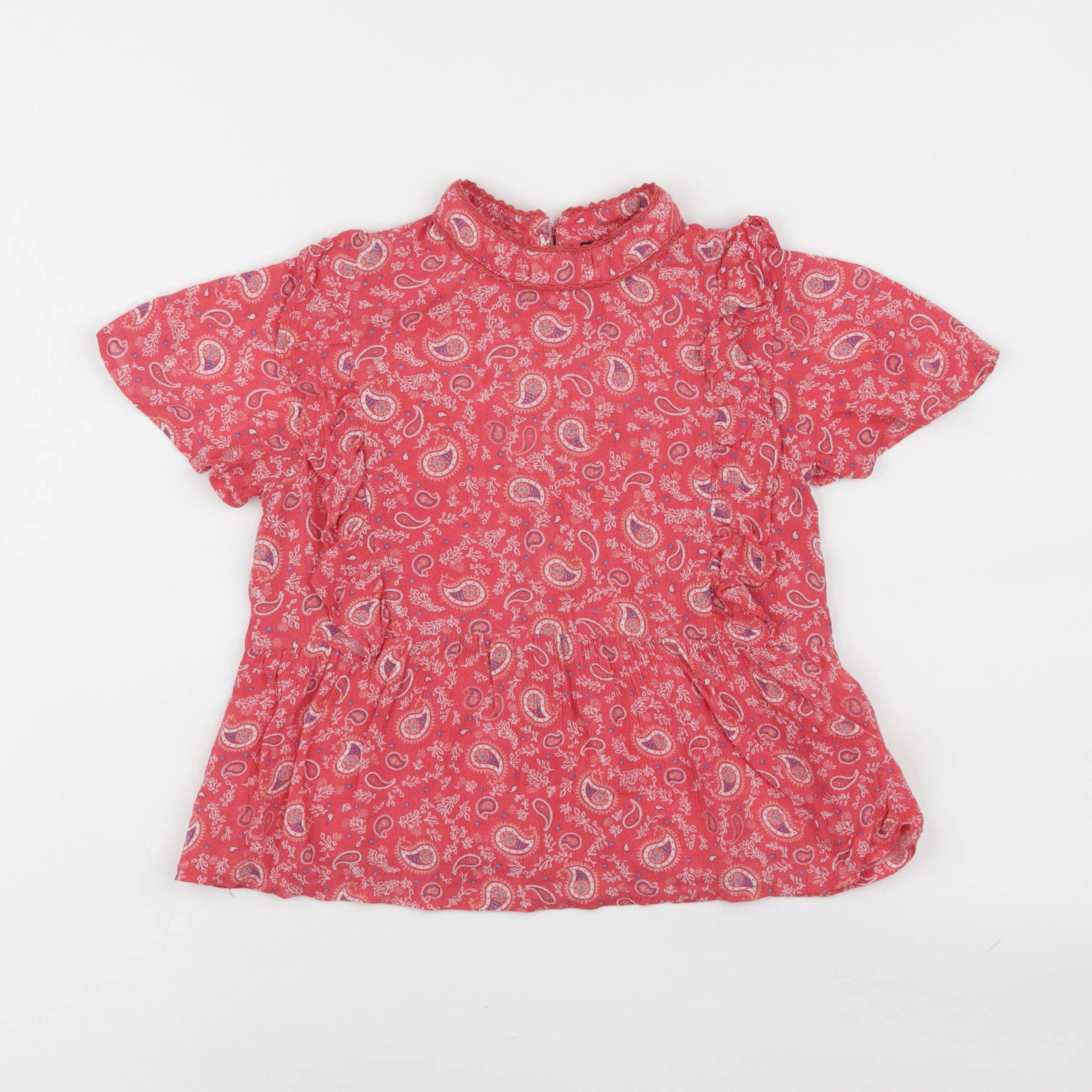 IKKS - blouse rose - 6 ans