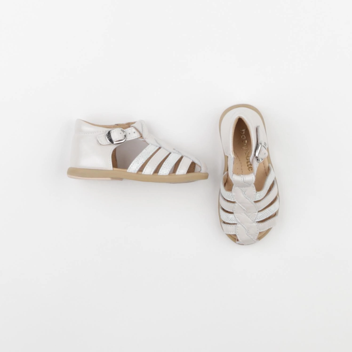 Babybotte - sandales rose, argent - pointure 22