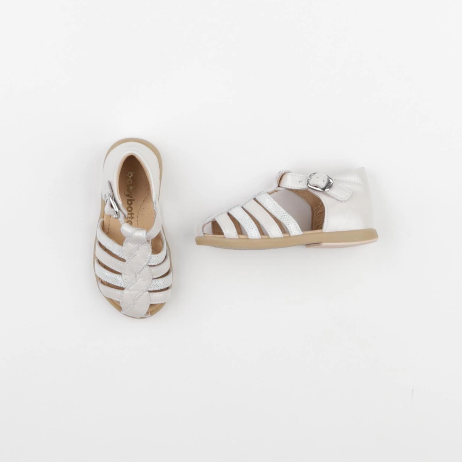 Babybotte - sandales rose, argent - pointure 22