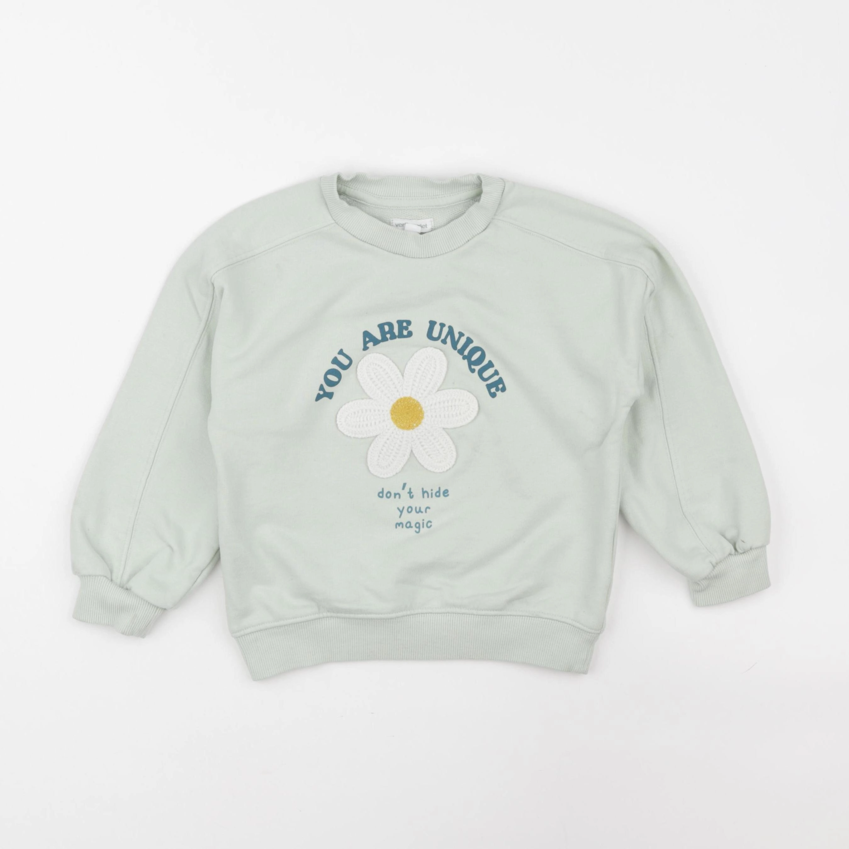 Vertbaudet - sweat vert - 5 ans