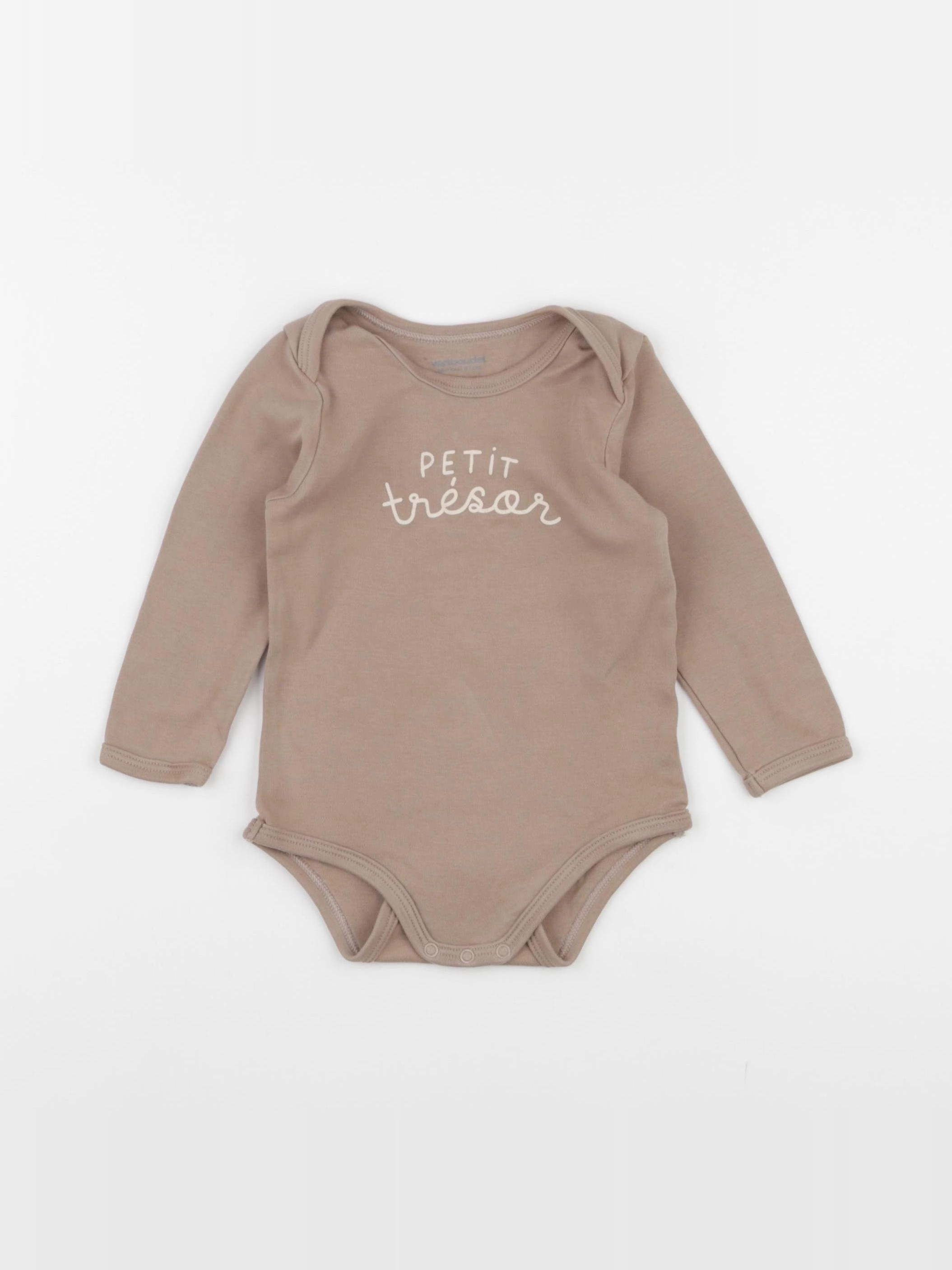 Vertbaudet - body marron - 18 mois