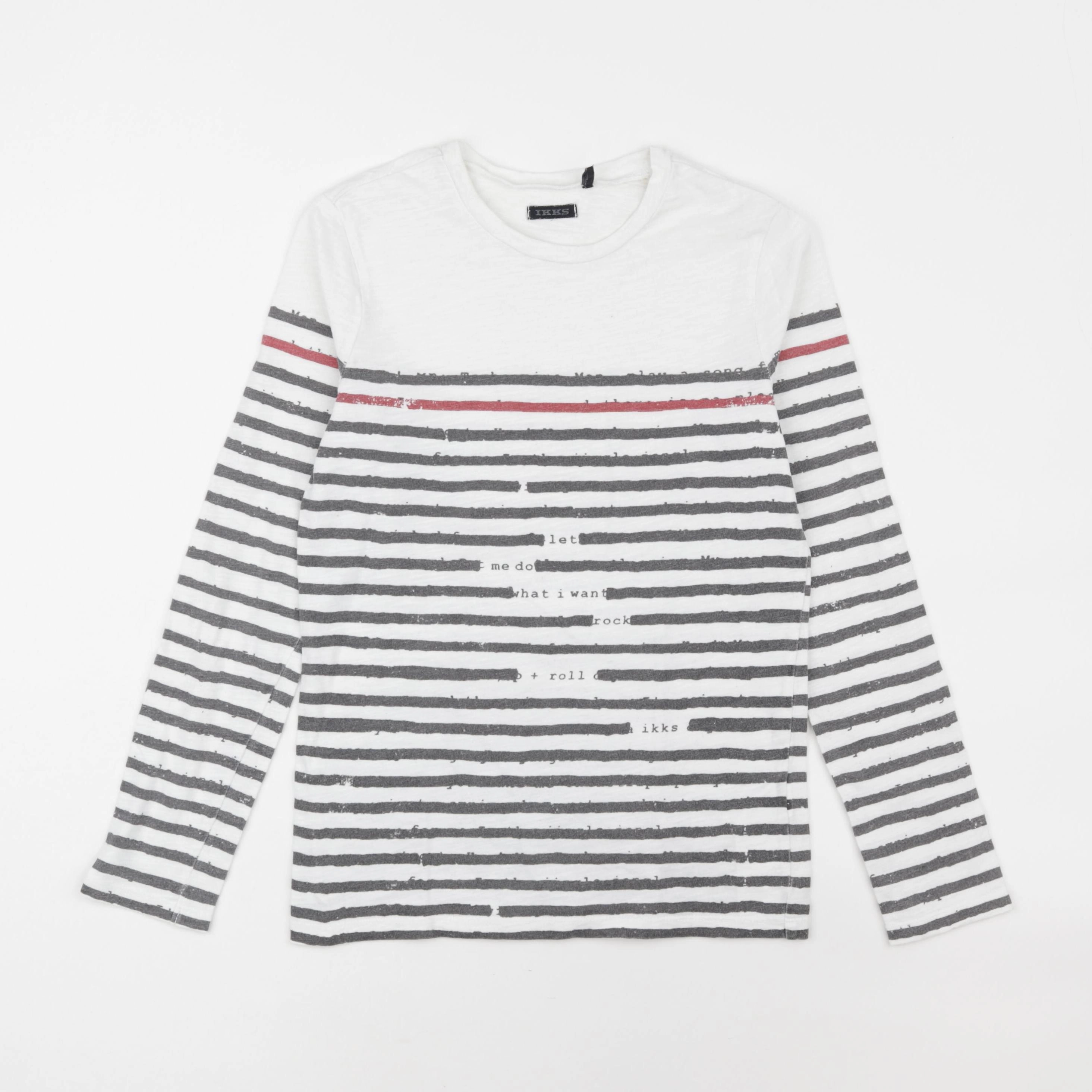 IKKS - tee-shirt blanc, bleu - 8 ans