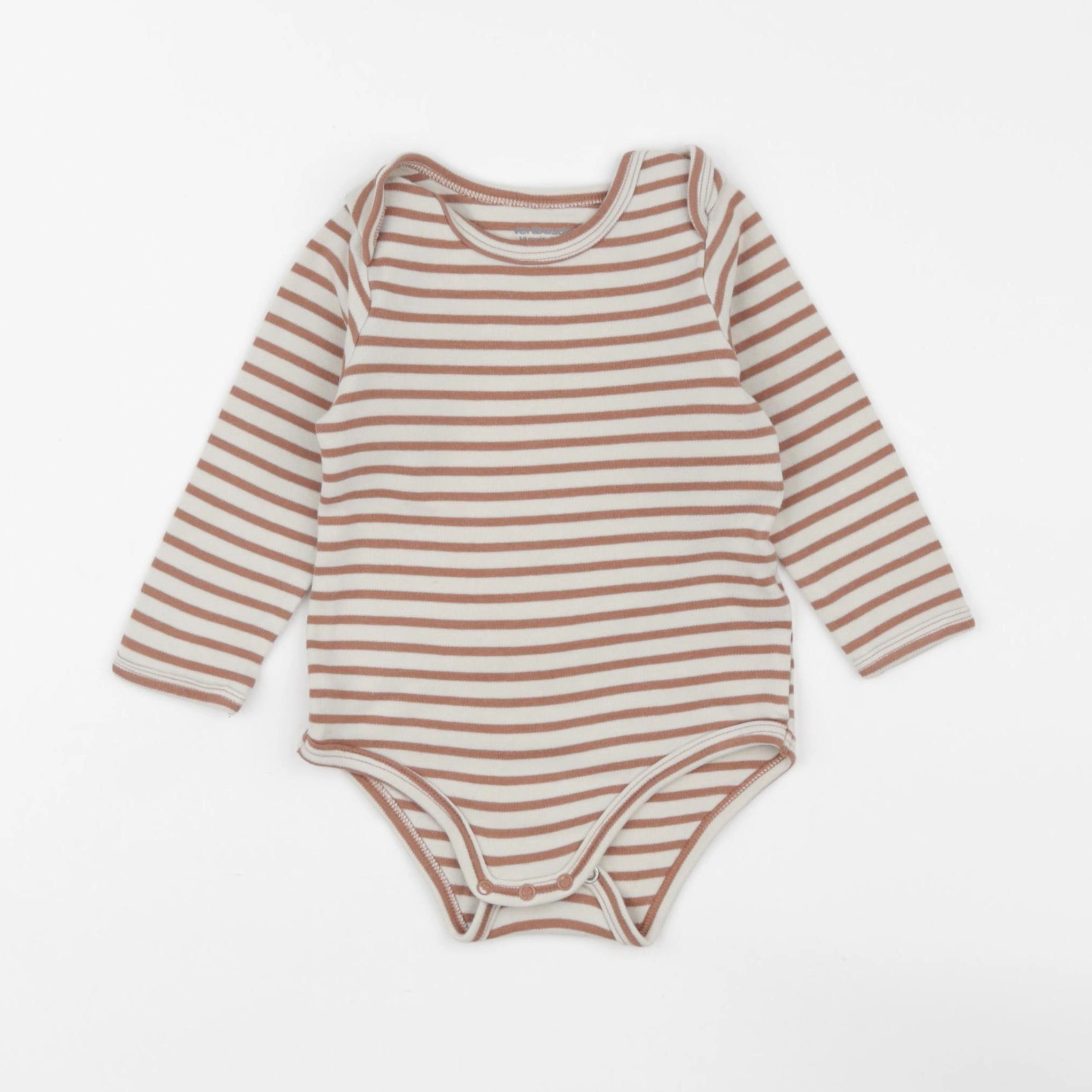 Vertbaudet - body beige, marron - 18 mois