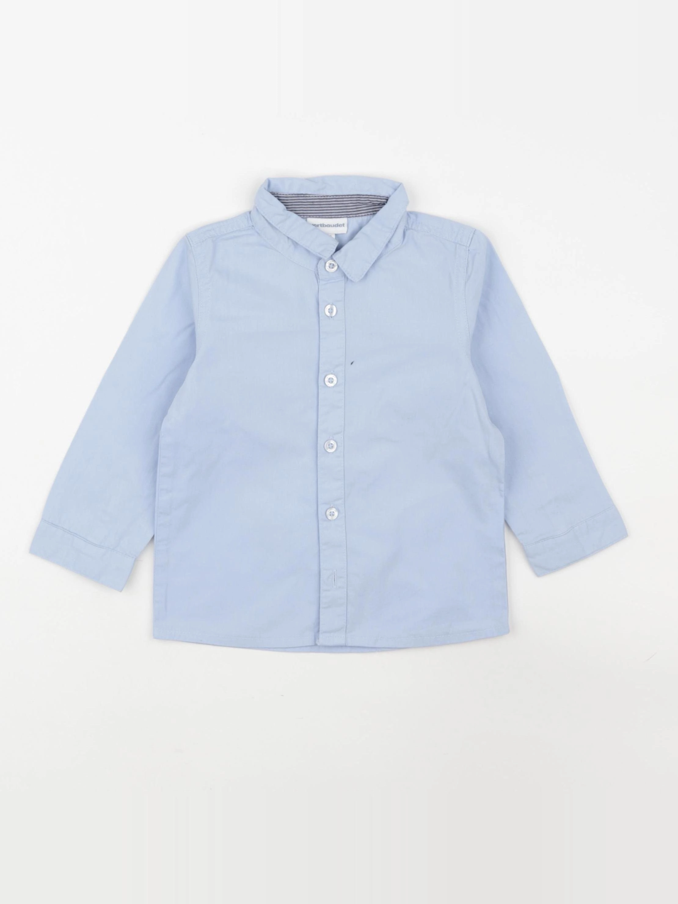 Vertbaudet - chemise bleu - 18 mois