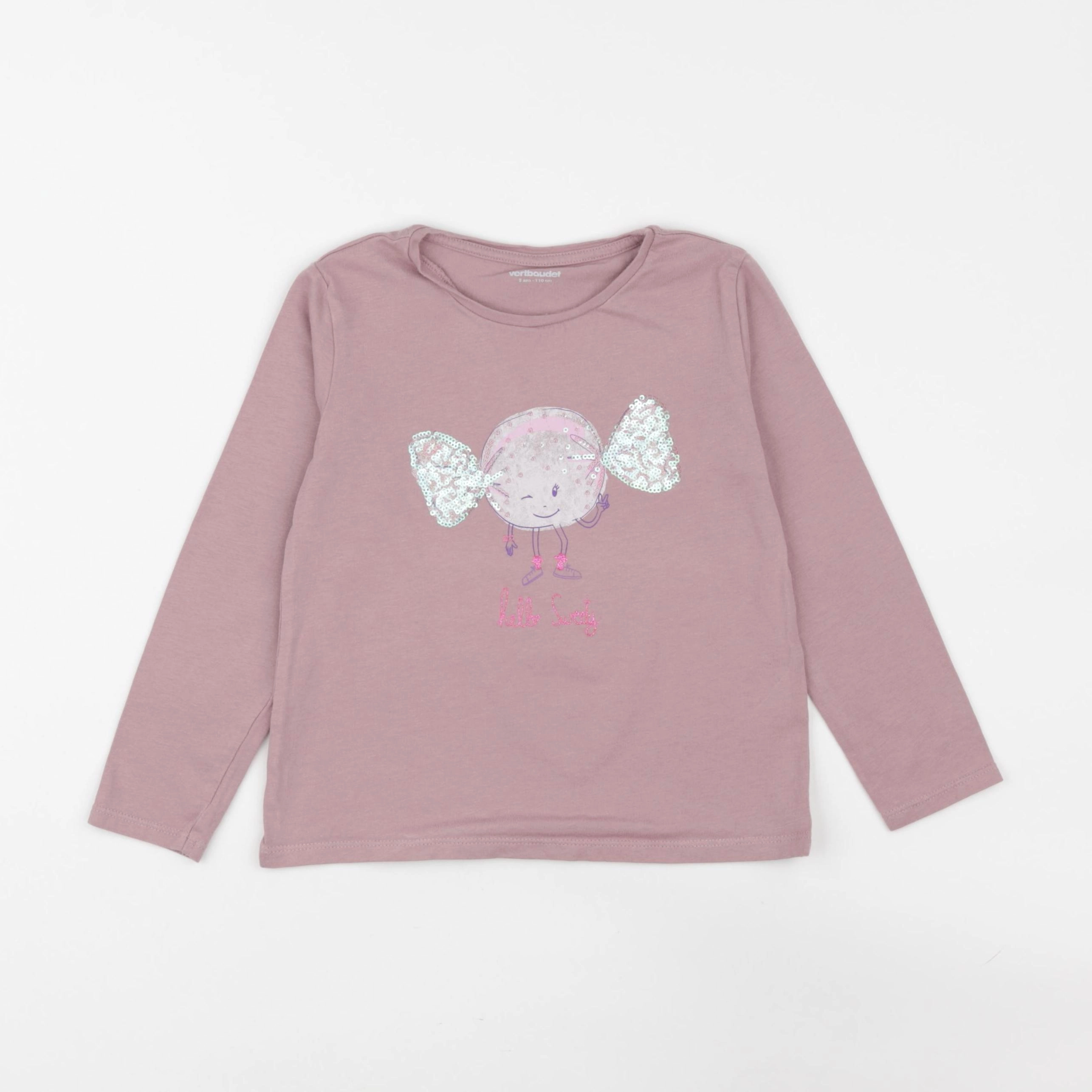 Vertbaudet - tee-shirt rose - 5 ans