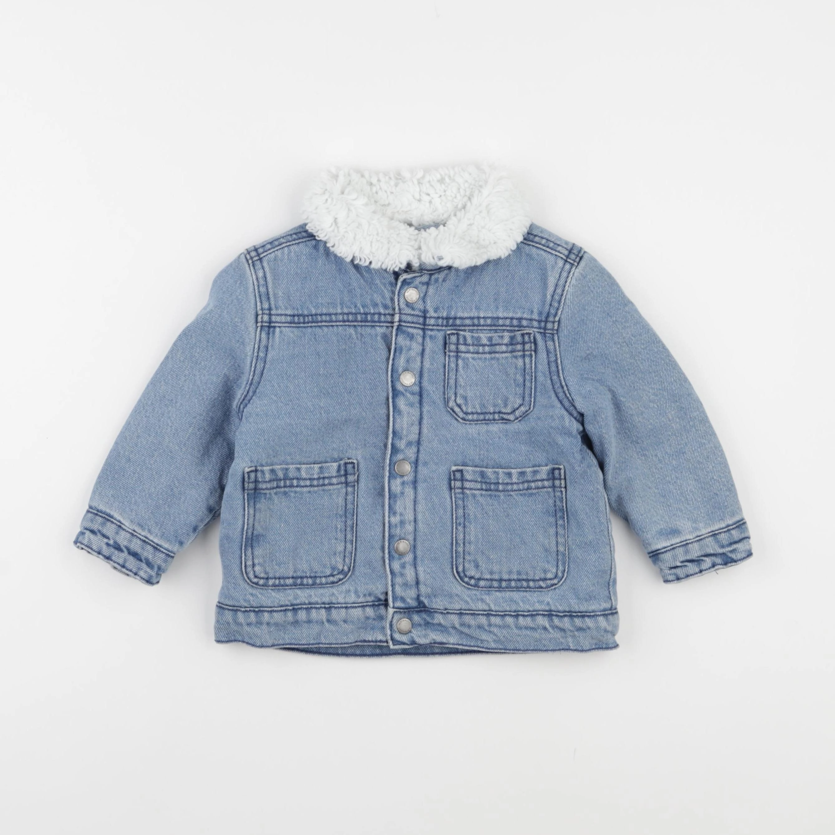 Vertbaudet - veste bleu - 18 mois