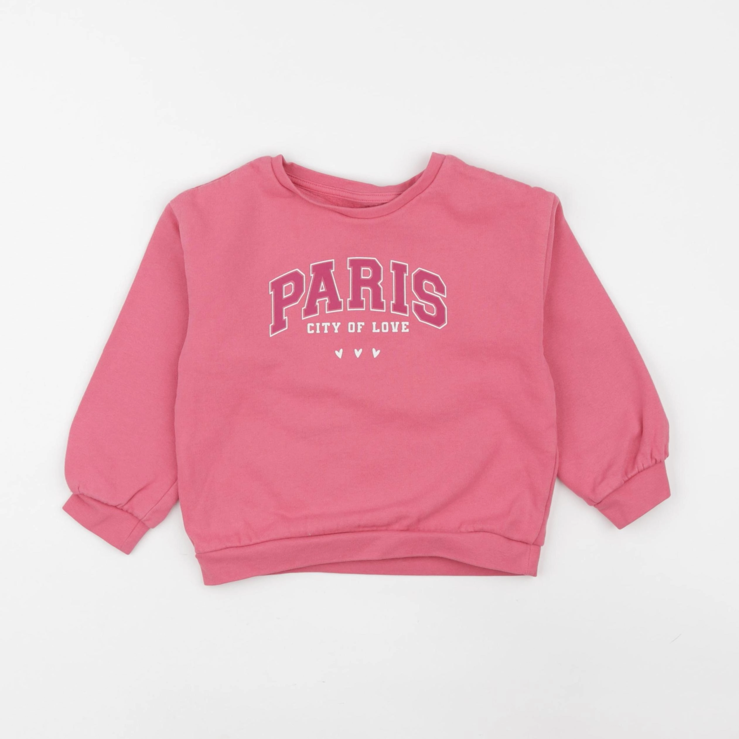 Vertbaudet - sweat rose - 5 ans