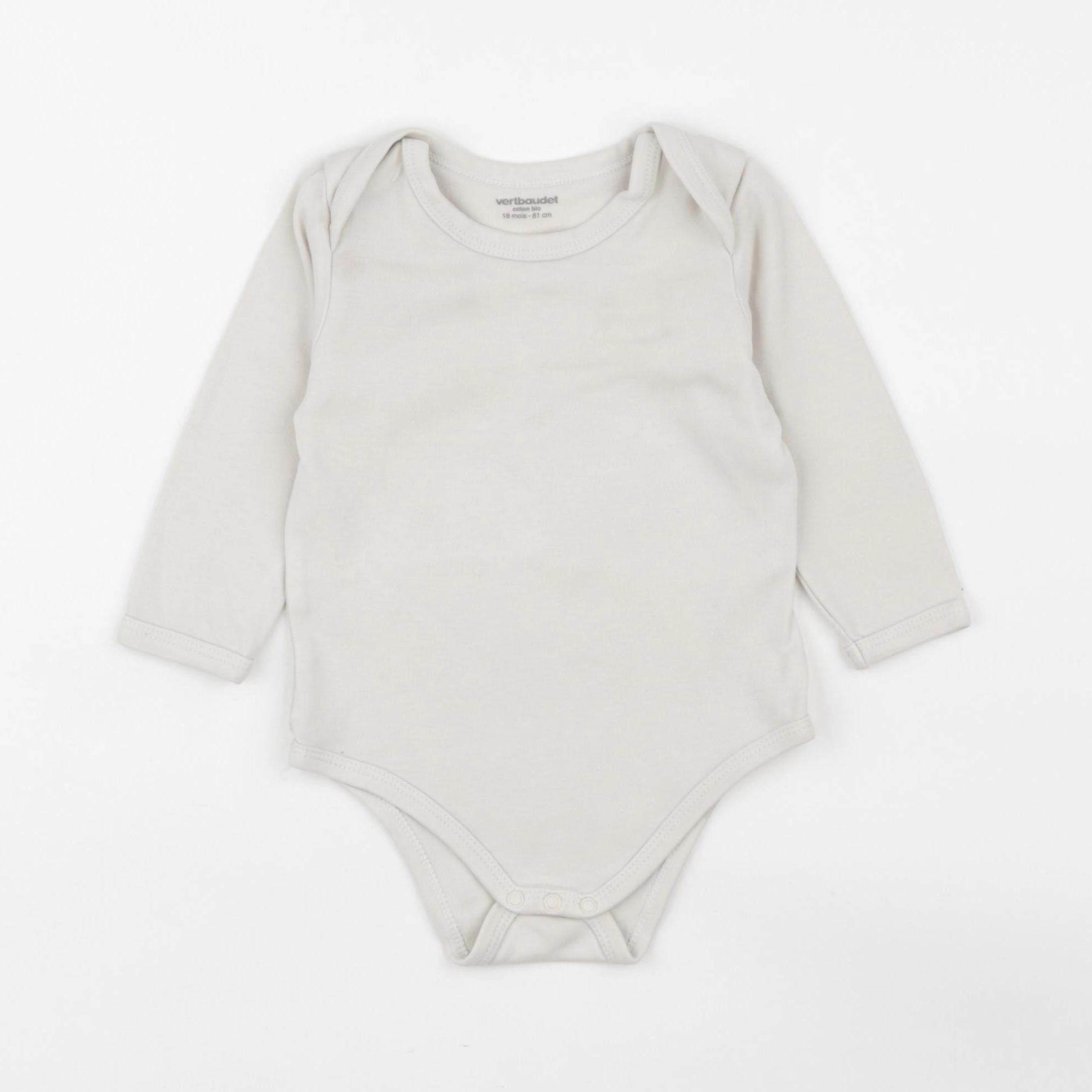 Vertbaudet - body beige - 18 mois