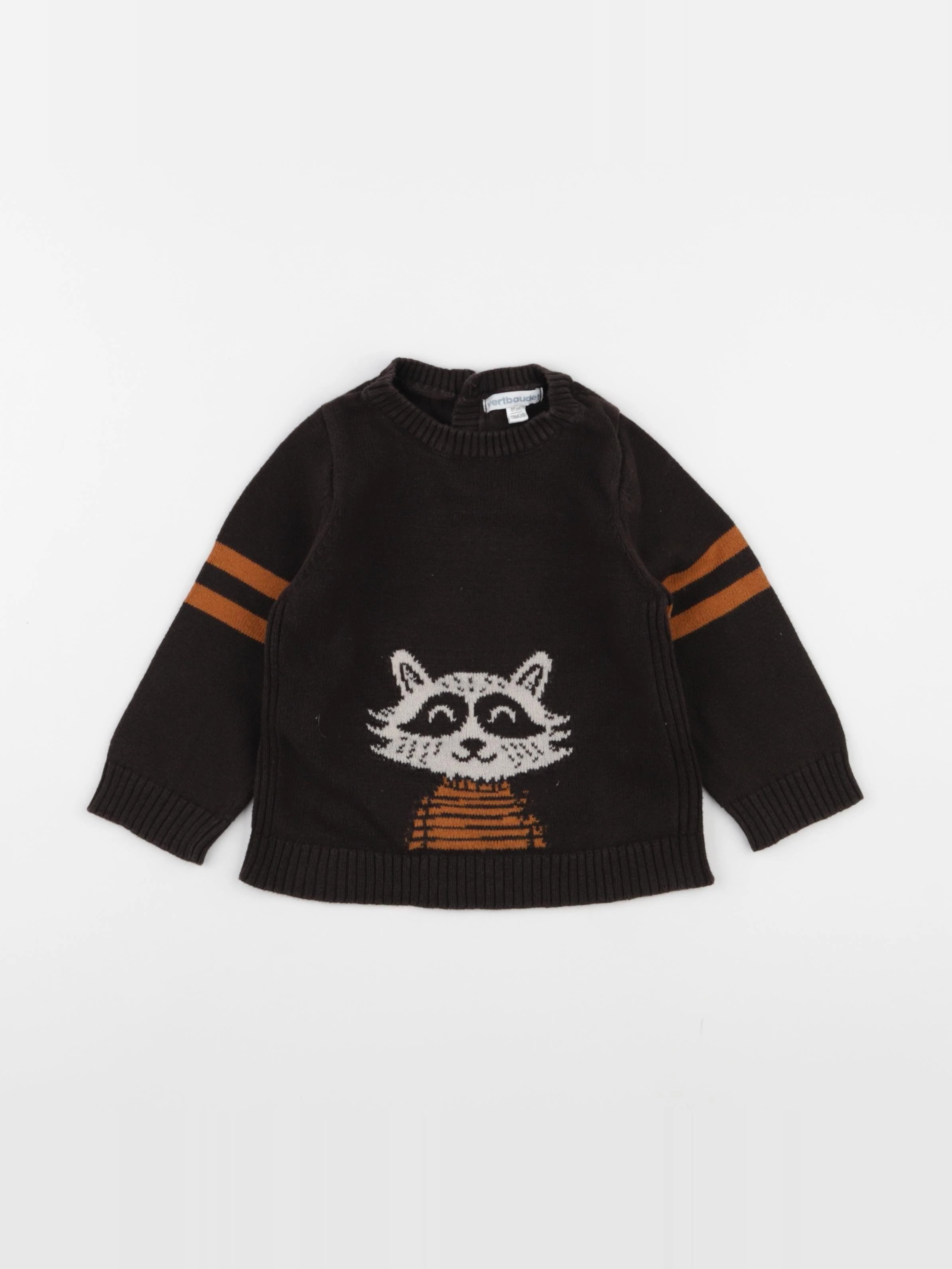 Vertbaudet - pull marron - 18 mois
