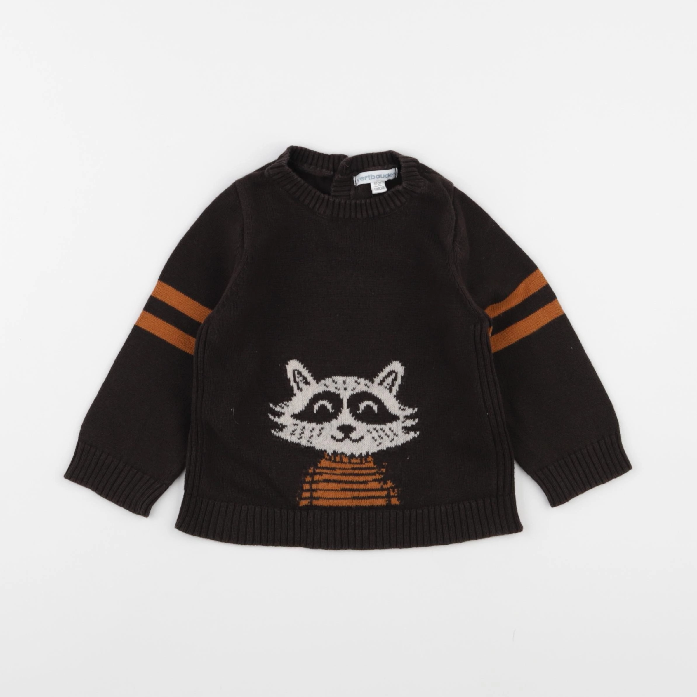 Vertbaudet - pull marron - 18 mois