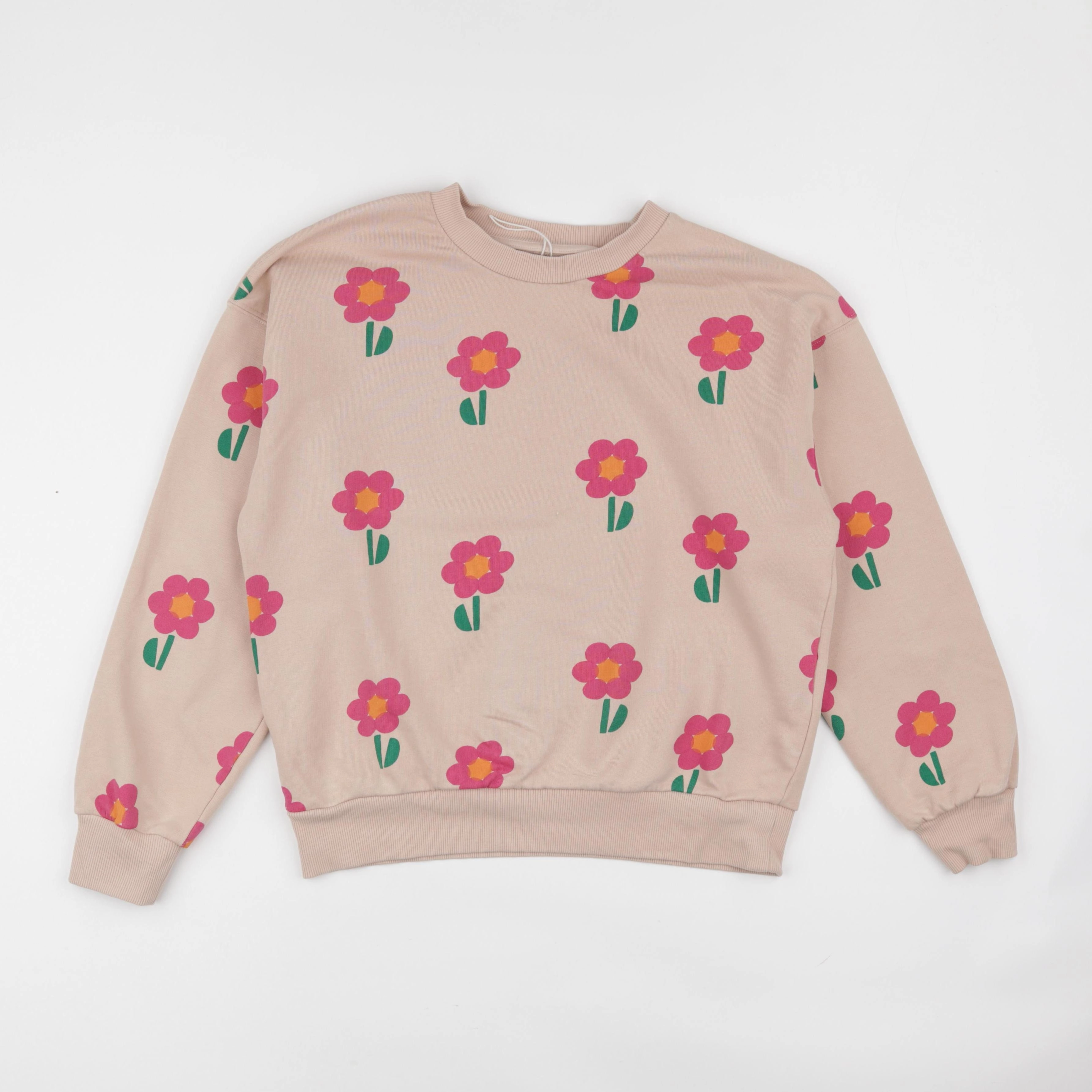 Monoprix - sweat beige - 14 ans