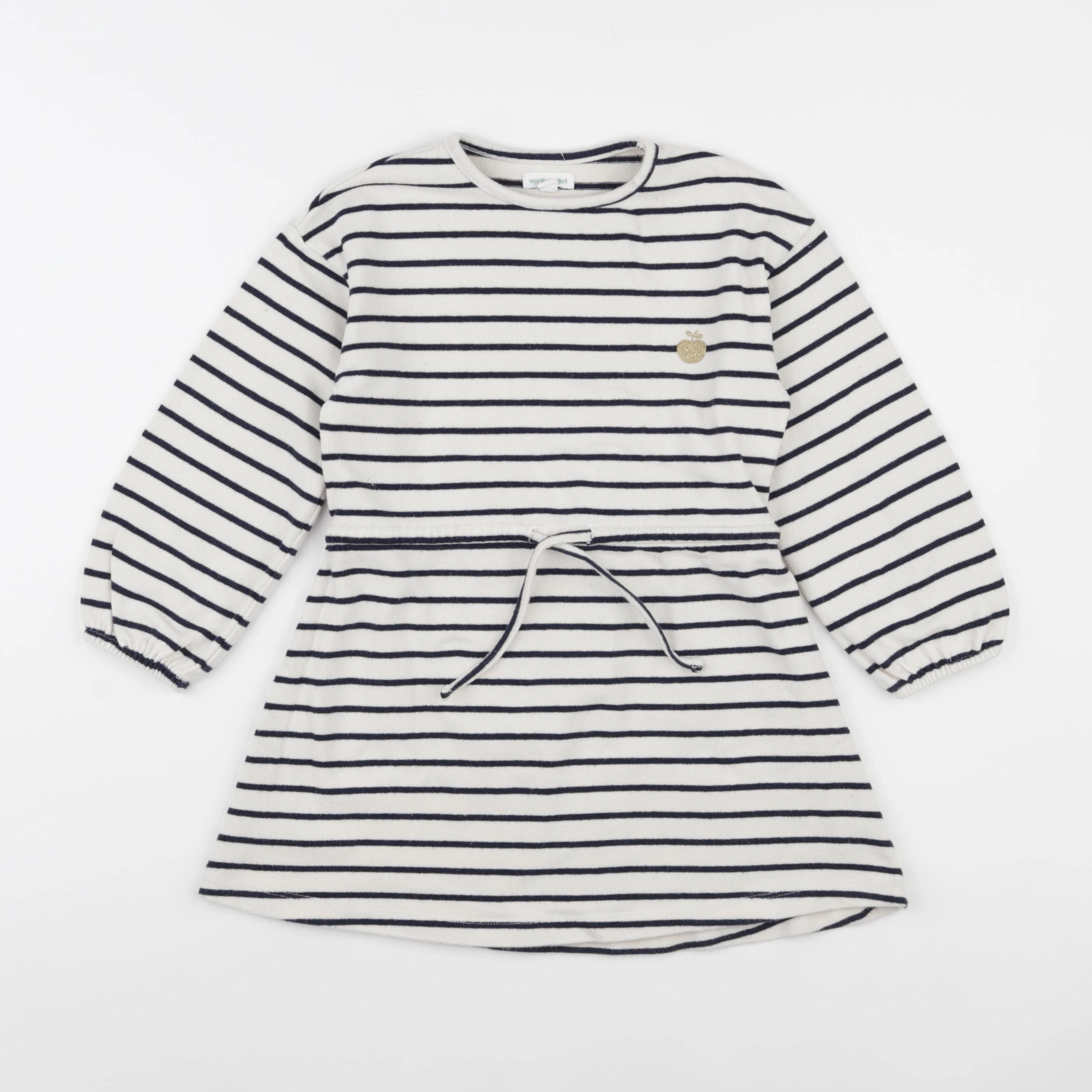 Vertbaudet - robe blanc, bleu - 6 ans