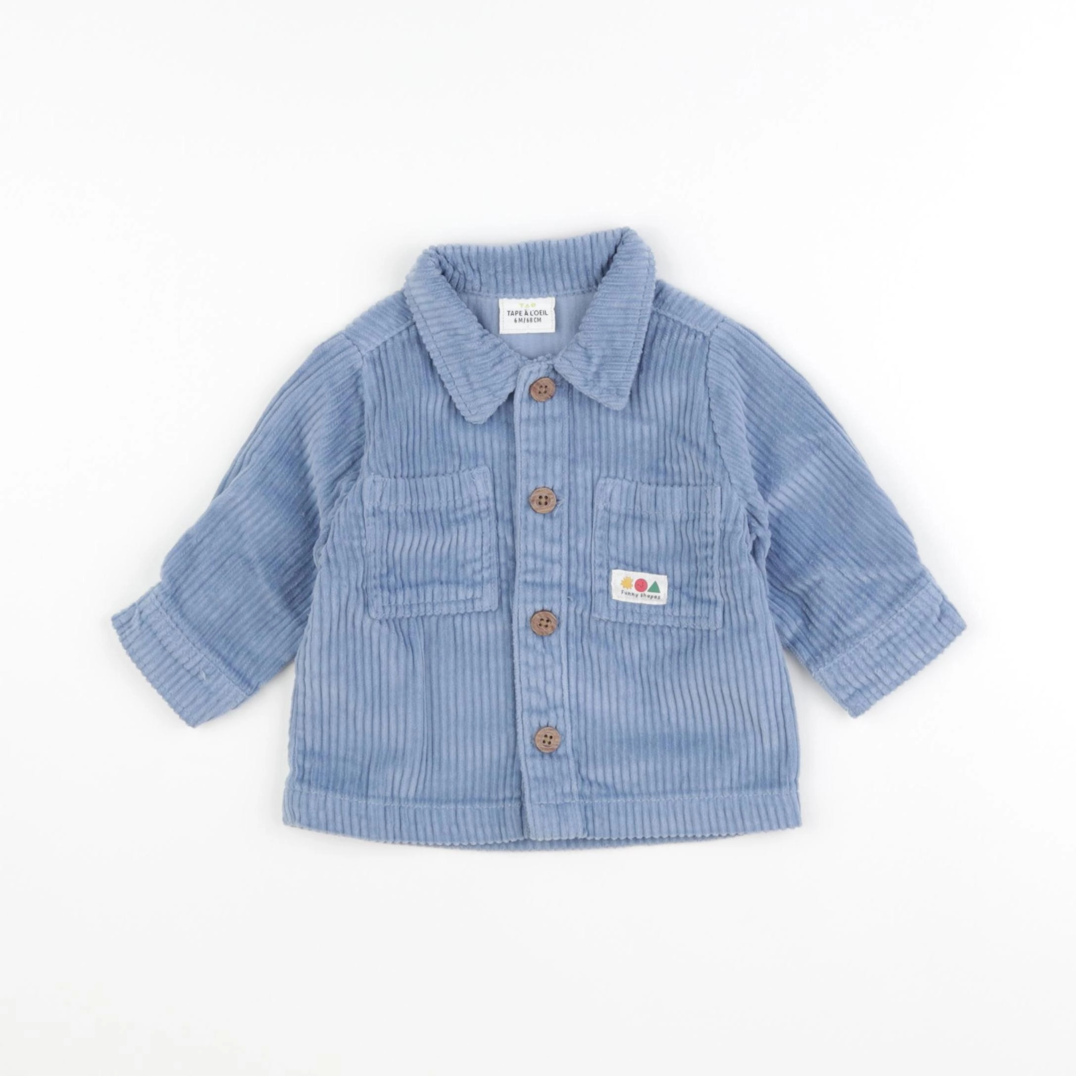 Tape à l'oeil - chemise bleu - 6 mois