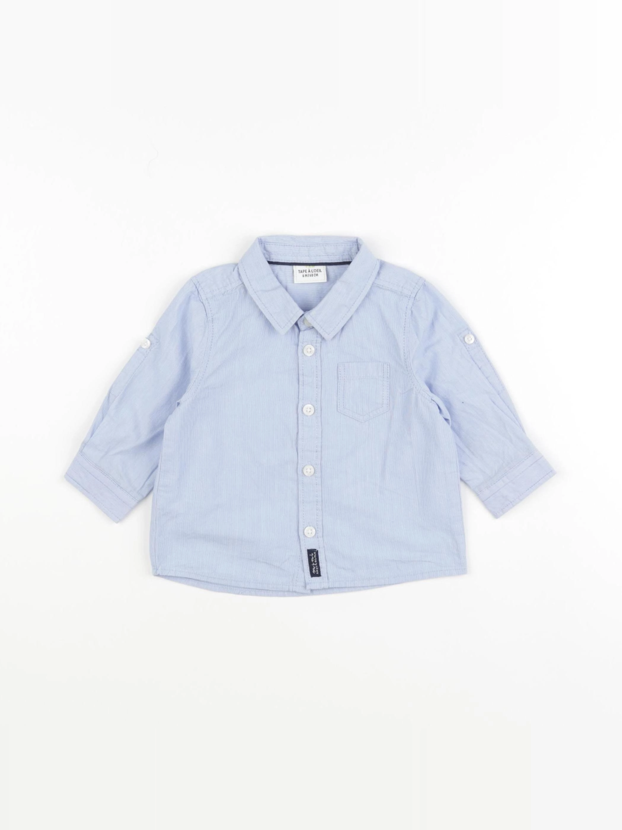 Tape à l'oeil - chemise bleu - 6 mois