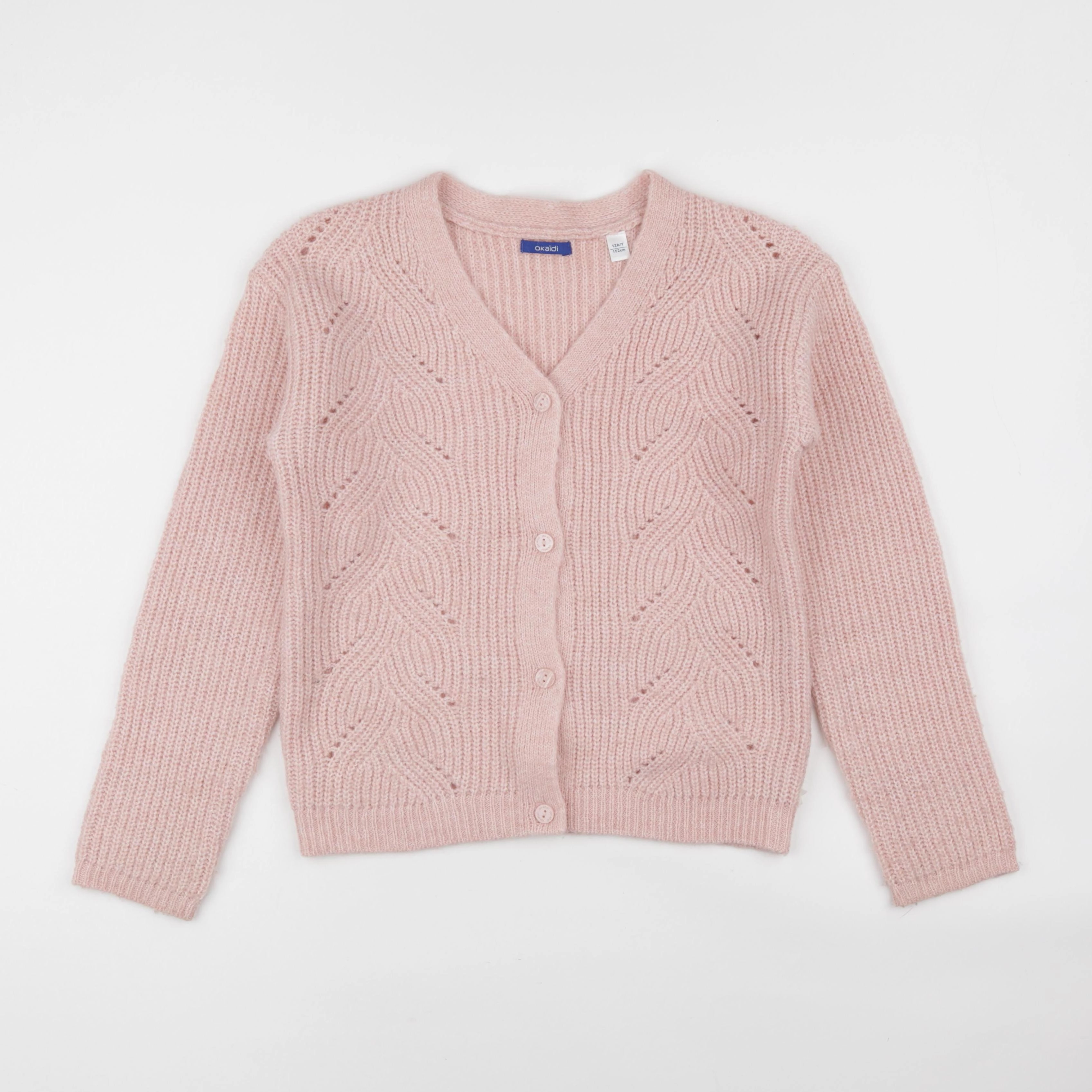 Okaidi - gilet rose - 12 ans
