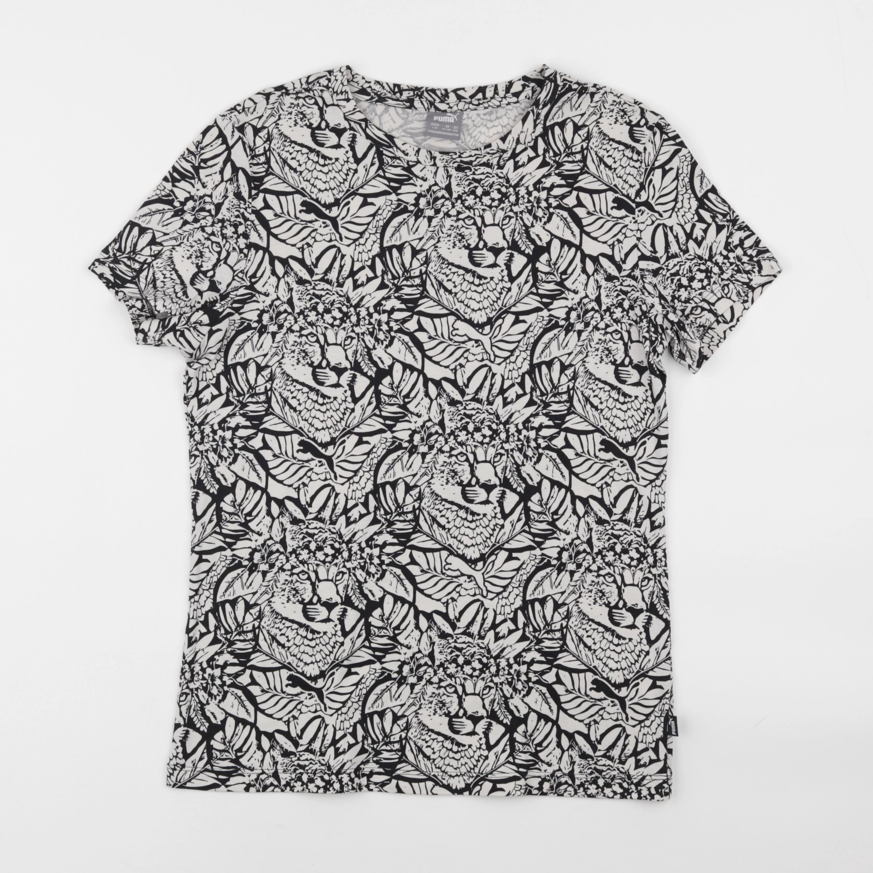 Puma - tee-shirt beige, noir - 13/14 ans