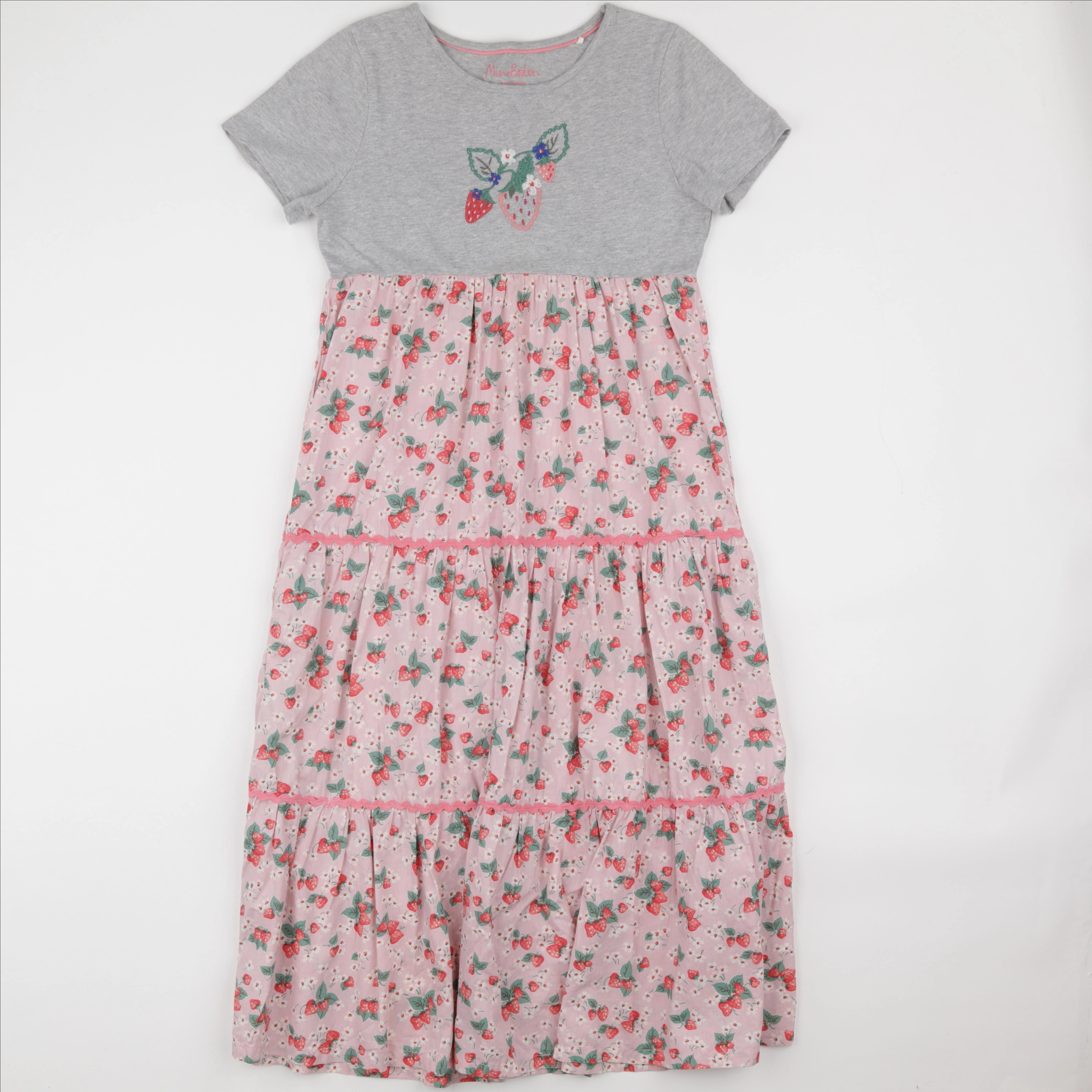 Mini Boden - robe gris, multicolore - 11/12 ans