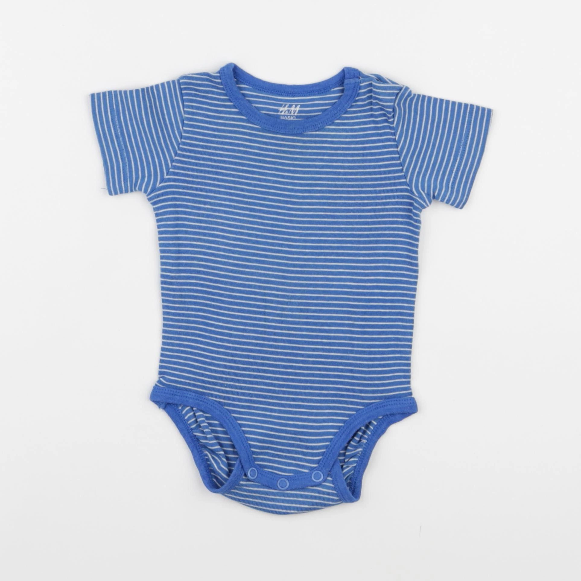 H&M - body bleu - 3/6 mois