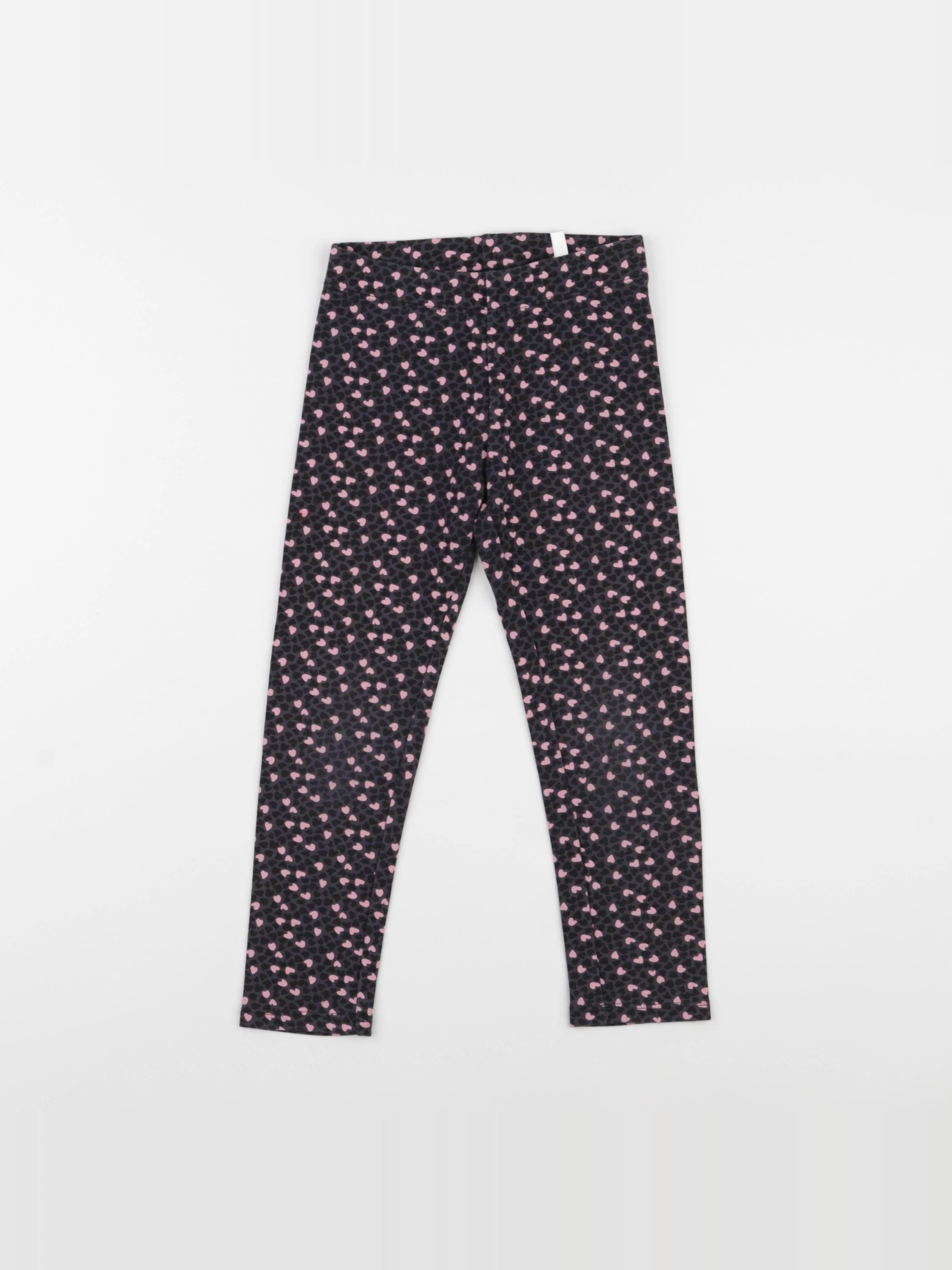 H&M - legging rose, gris - 3/4 ans