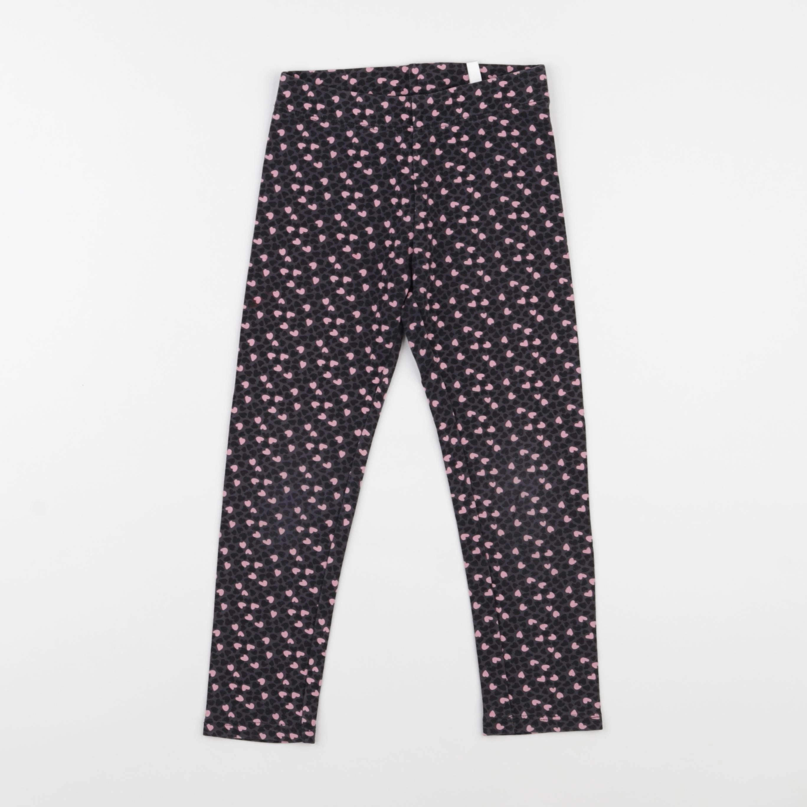 H&M - legging rose, gris - 3/4 ans