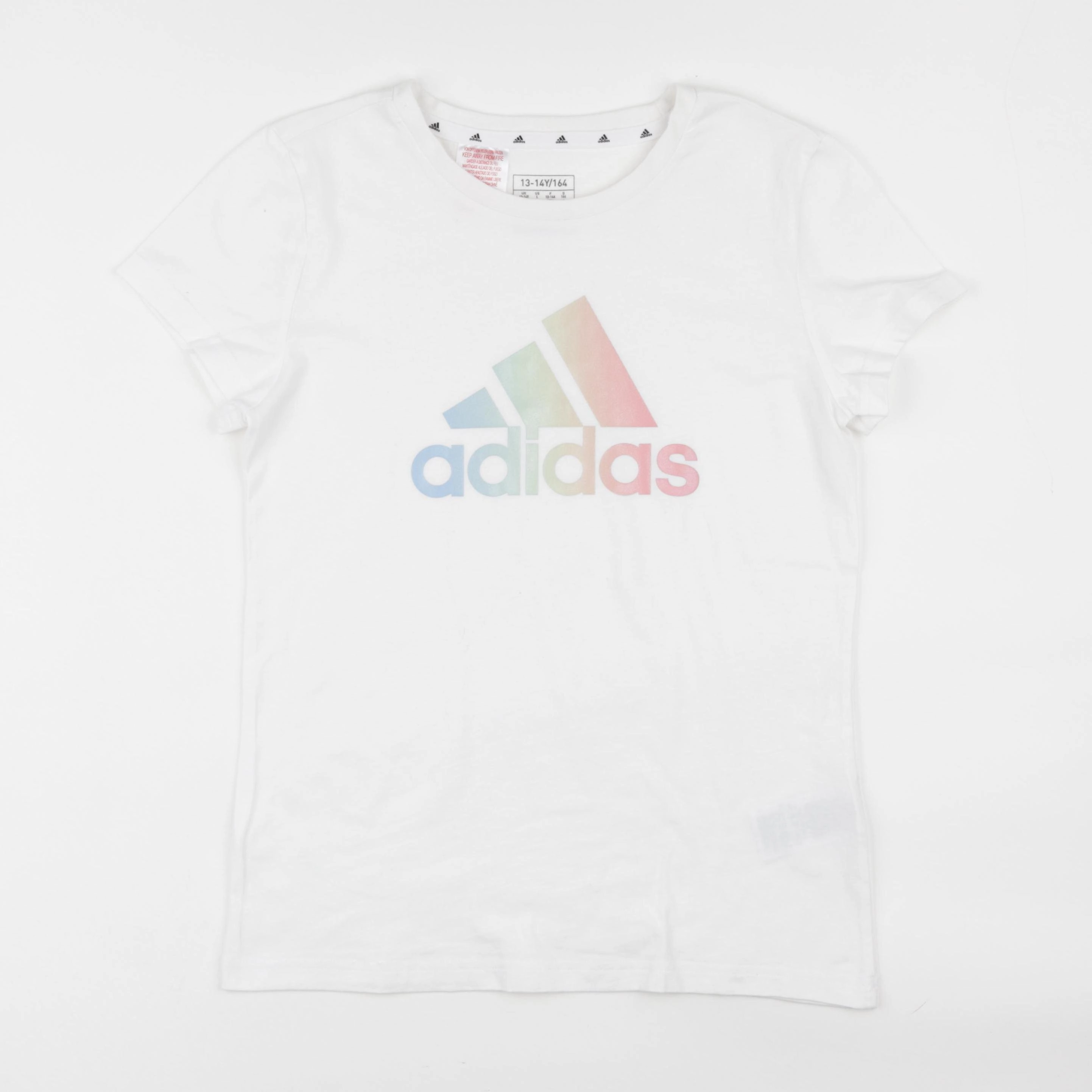 Adidas - tee-shirt blanc - 13/14 ans