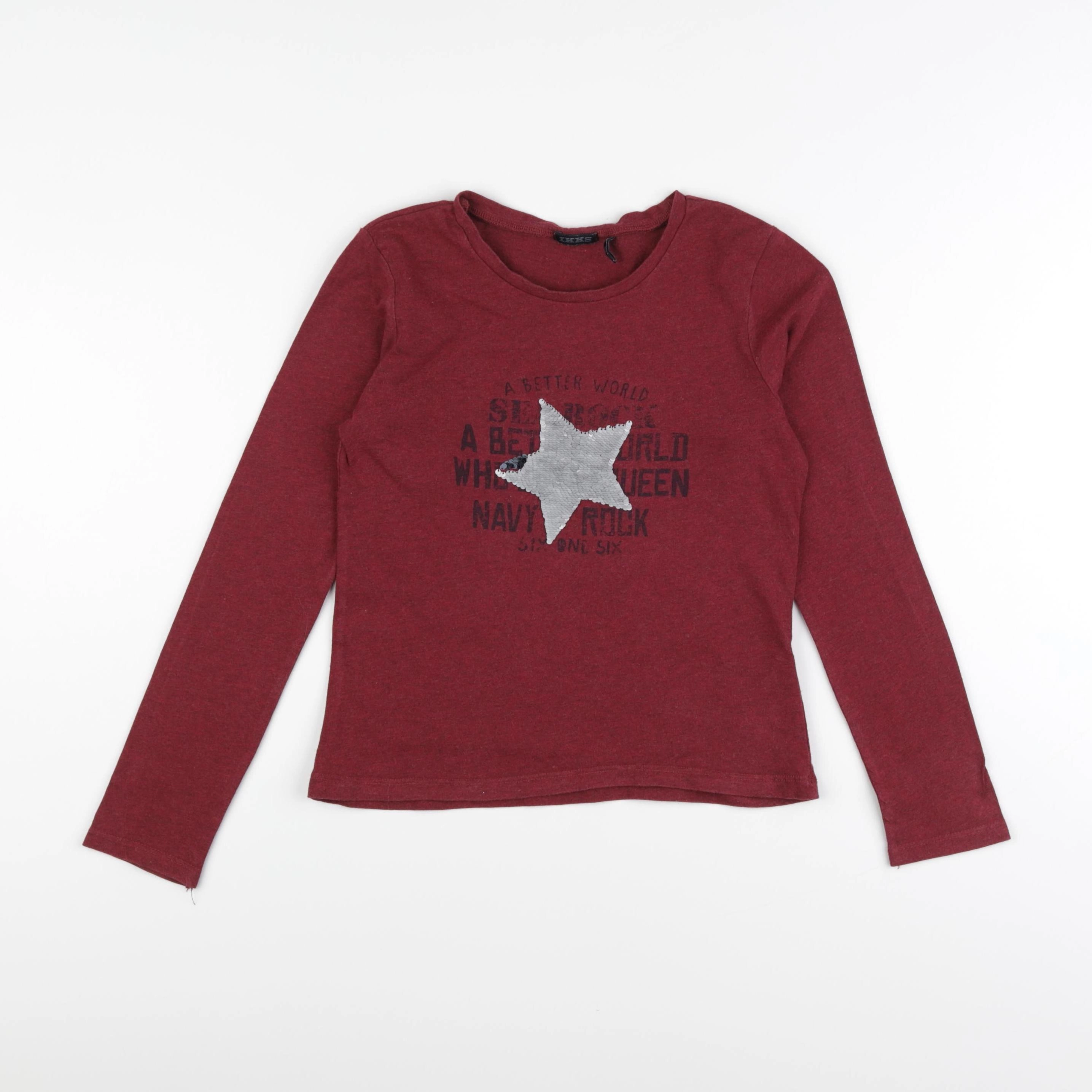 IKKS - tee-shirt rouge - 10 ans