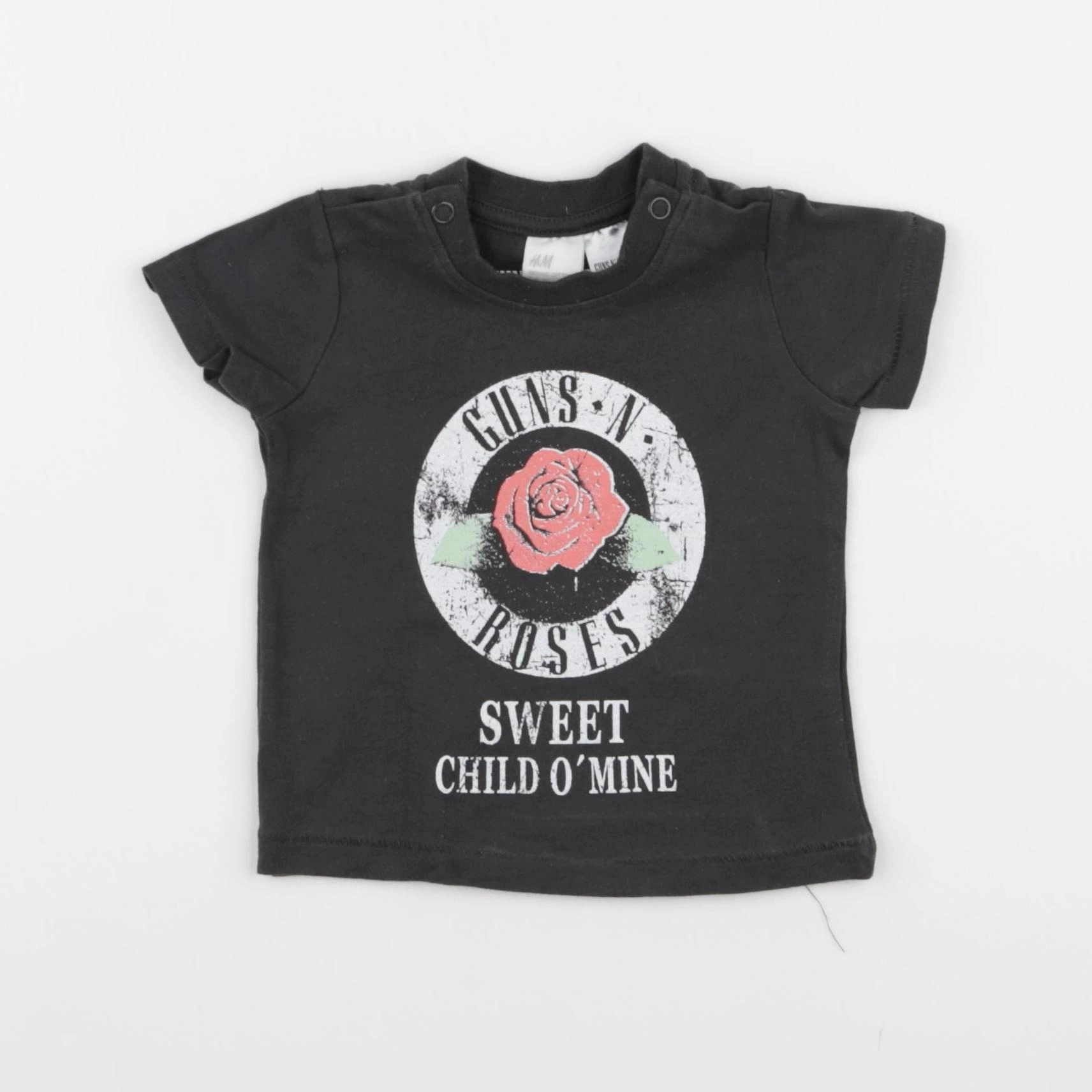 H&M - tee-shirt gris - 2/4 mois