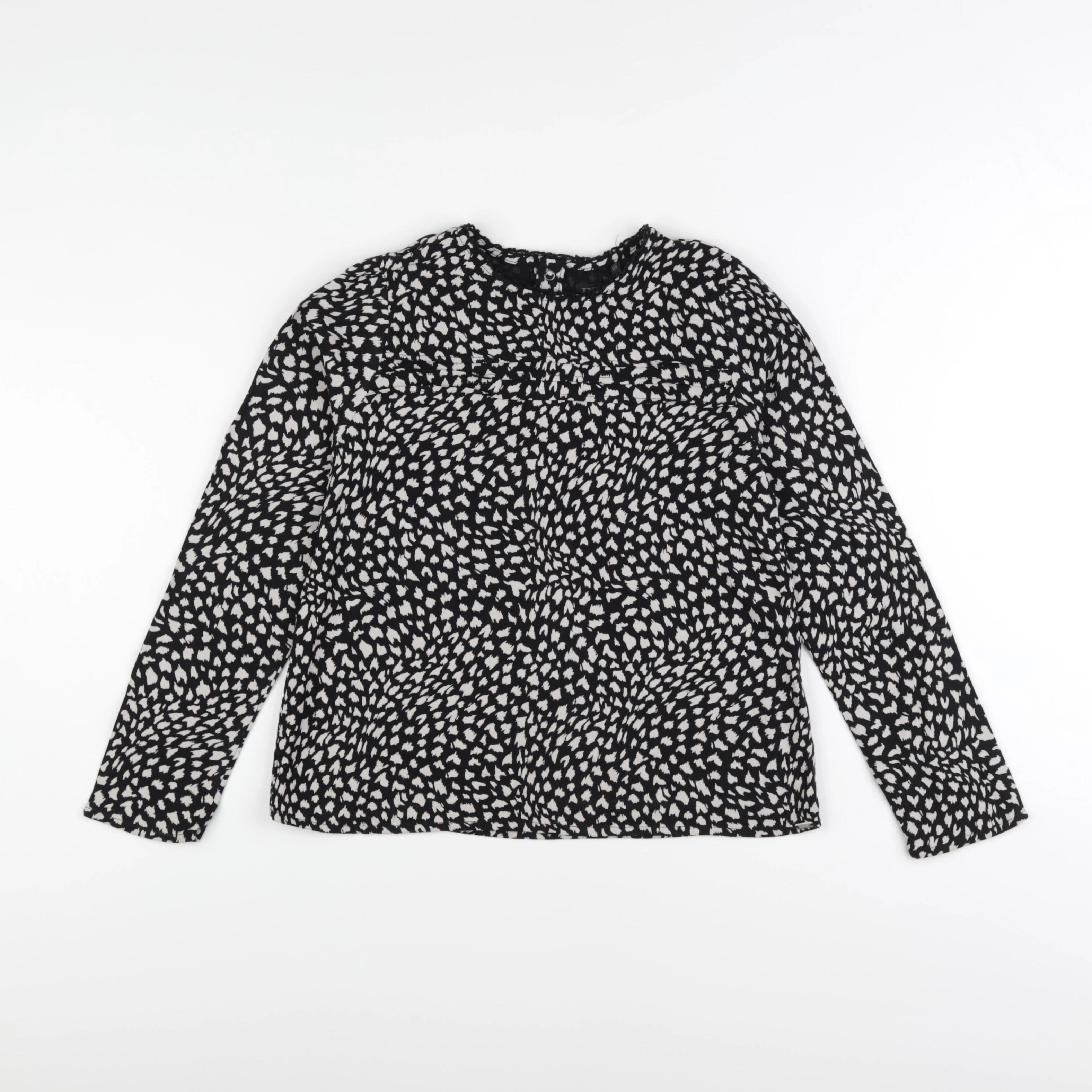 IKKS - blouse noir, blanc - 10 ans